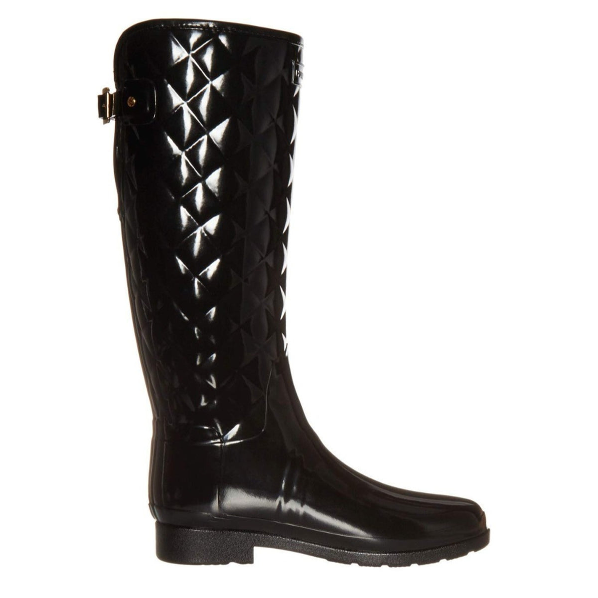 Hunter Women's Refined Adjustable Quilted Slim Fit Tall Rain Boots 11