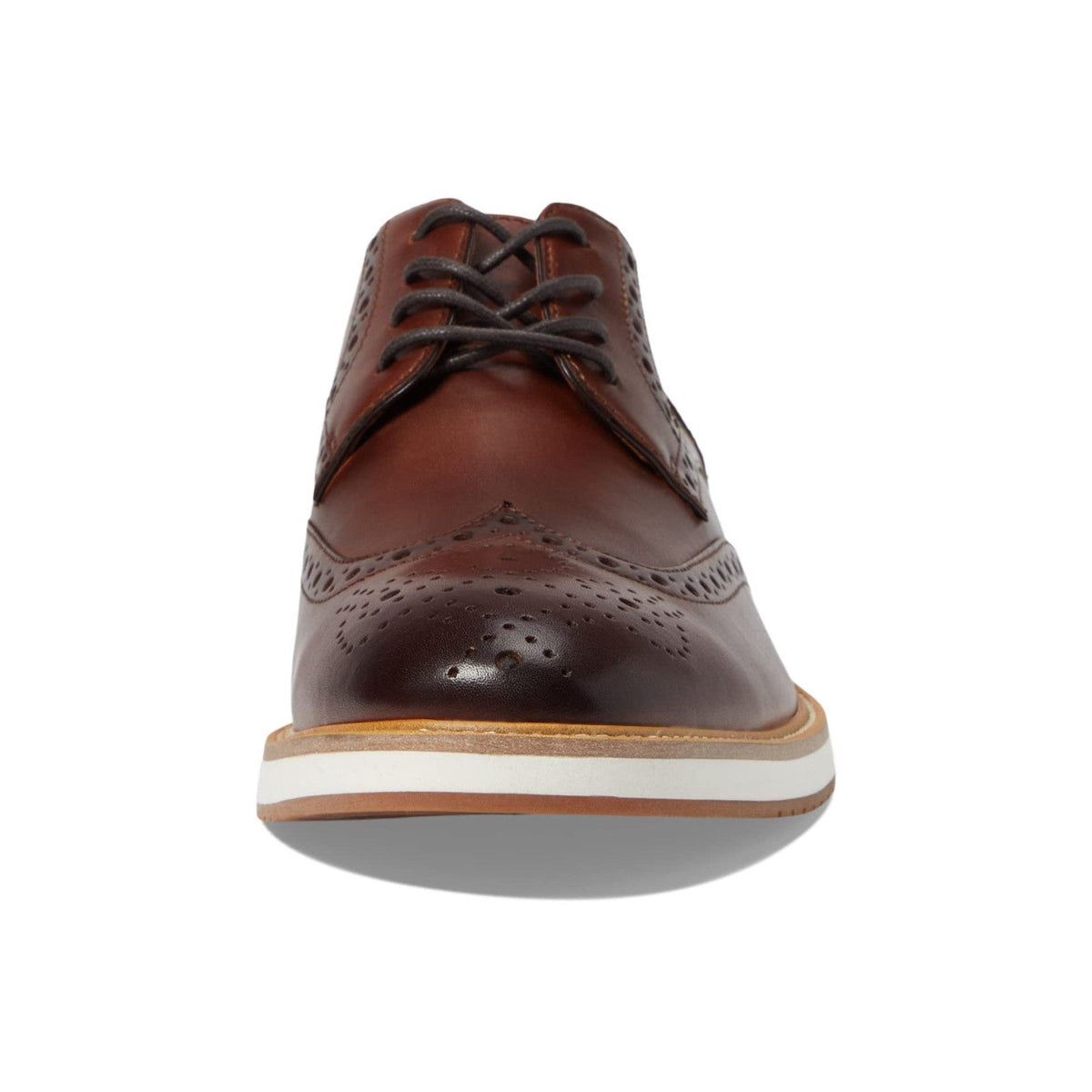 Winthrop Pelton Wing tip Derby Men's Oxford Dress Shoes Brandy Size 9