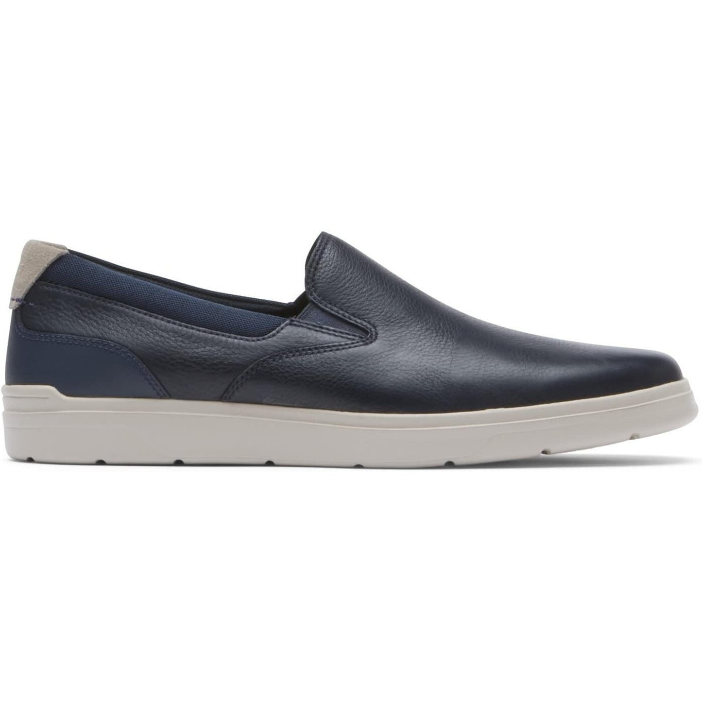 Rockport Men's Total Motion Court Slipon Navy Leather Sneakers Size 9.5 M