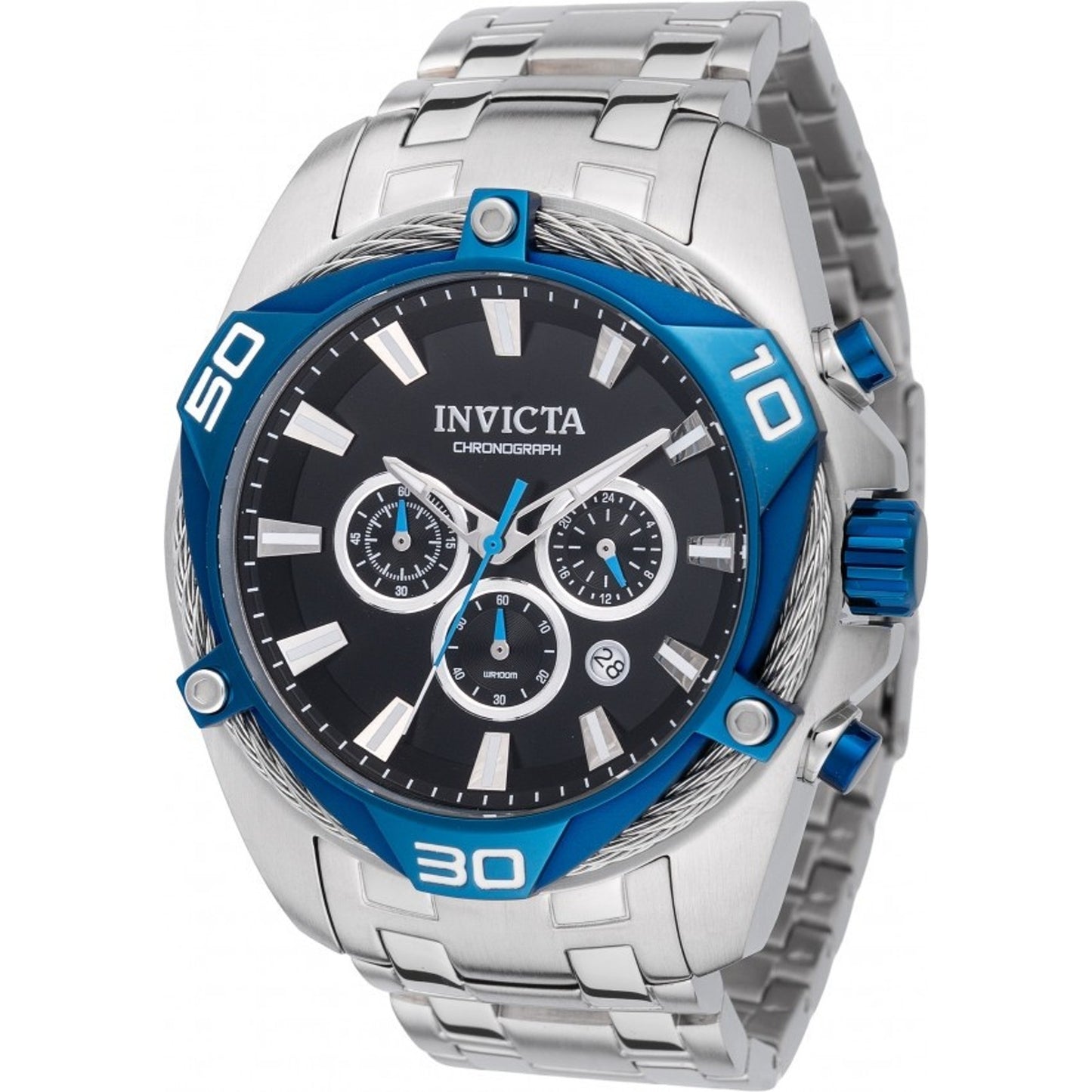 Invicta Men's Bolt Quartz Chronograph Stainless Steel Casual Watch
