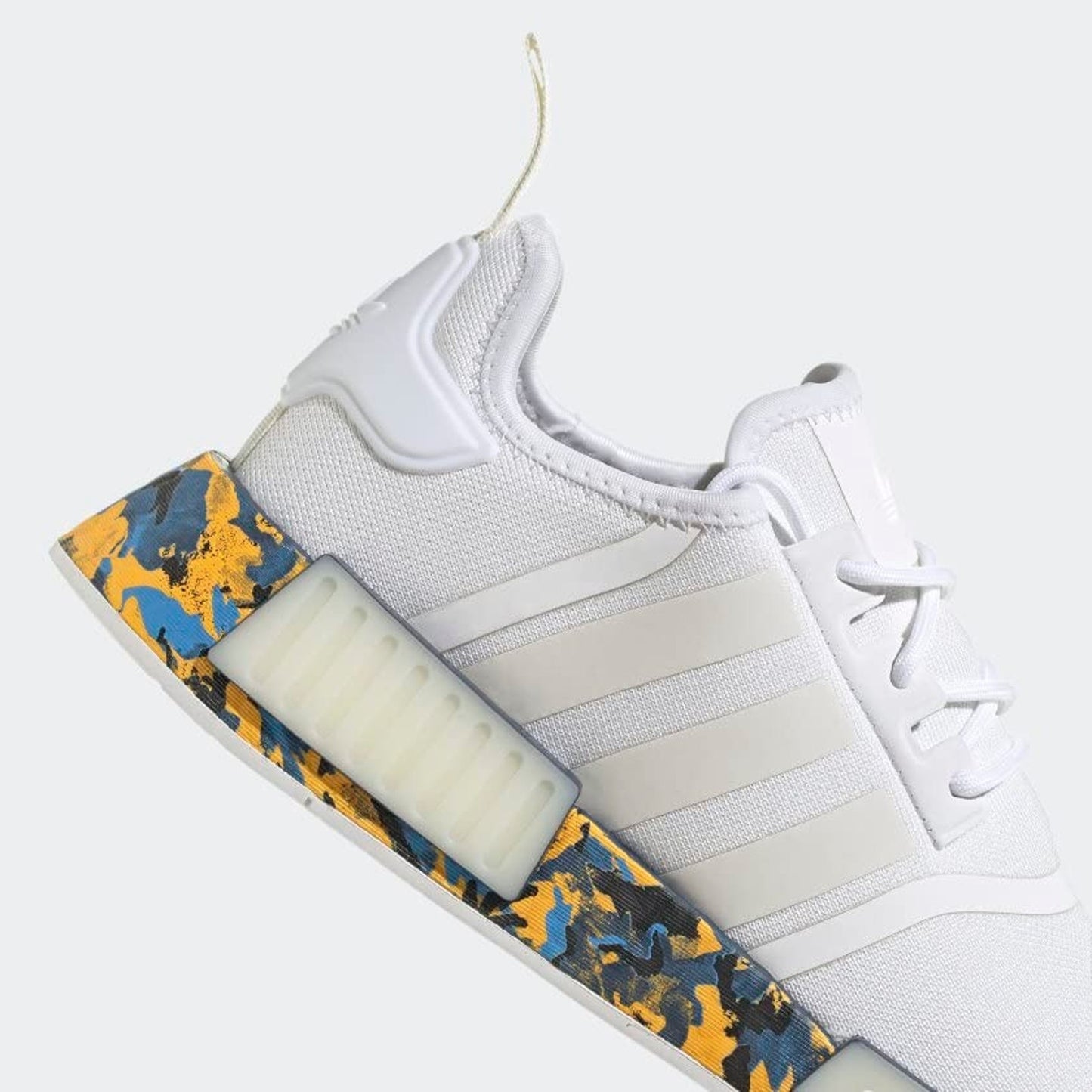 Adidas NMD_R1 White Camo Gold Blue Men’s Size 11 M GX4466