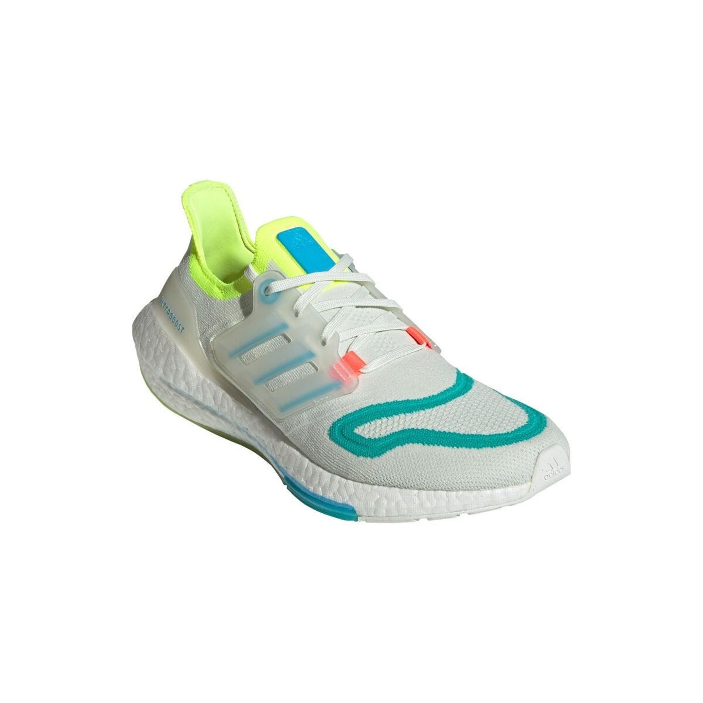 adidas Ultraboost 22 Men Running Shoes White Tint/Sky Rush/Mint Rush 15 D M
