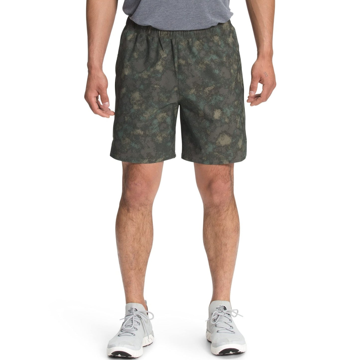 THE NORTH FACE Men's Printed Wander Short 9" Thyme Crosshatch Camo Print, XL-REG