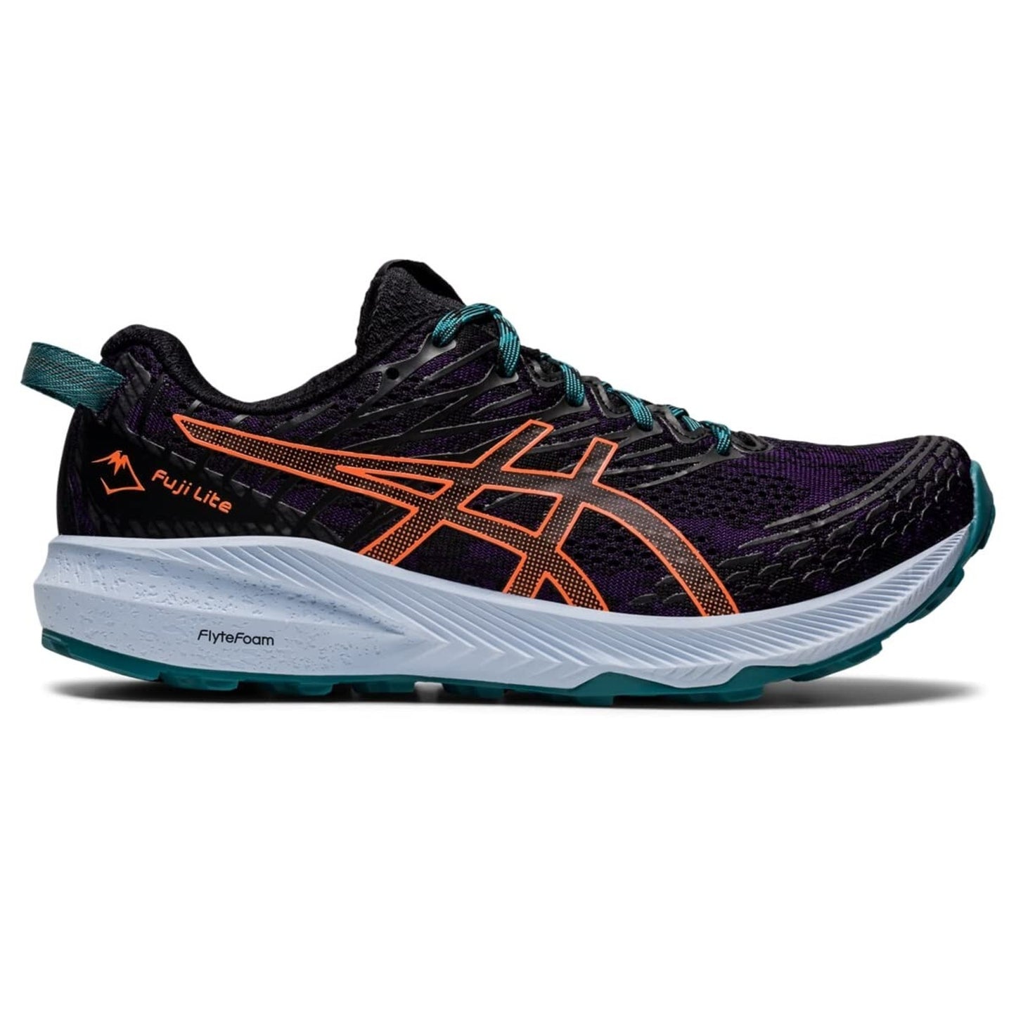 ASICS Women's Fuji Lite 3 Athletic Running Shoes Night Shade/Nova Orange 7 M