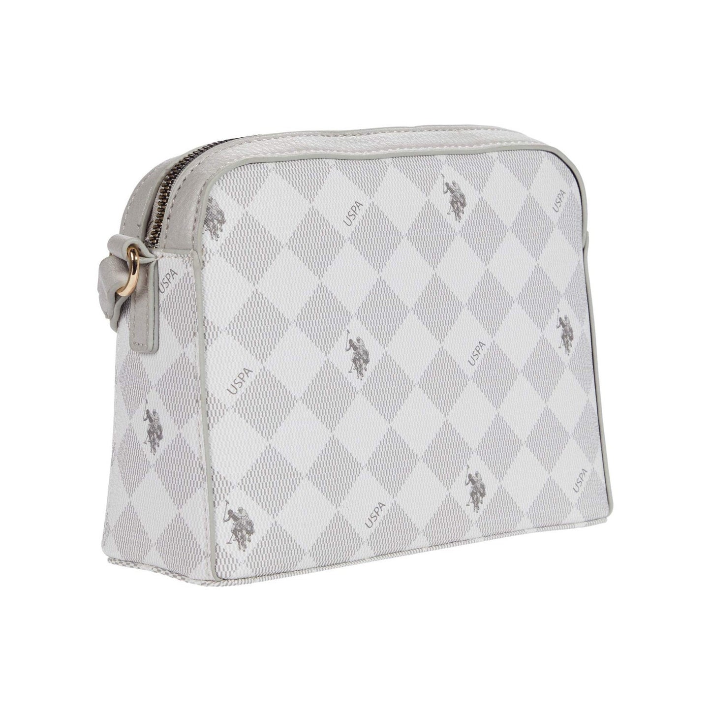 U.S. POLO ASSN. Diamond Signature Crossbody Grey One Size NEW
