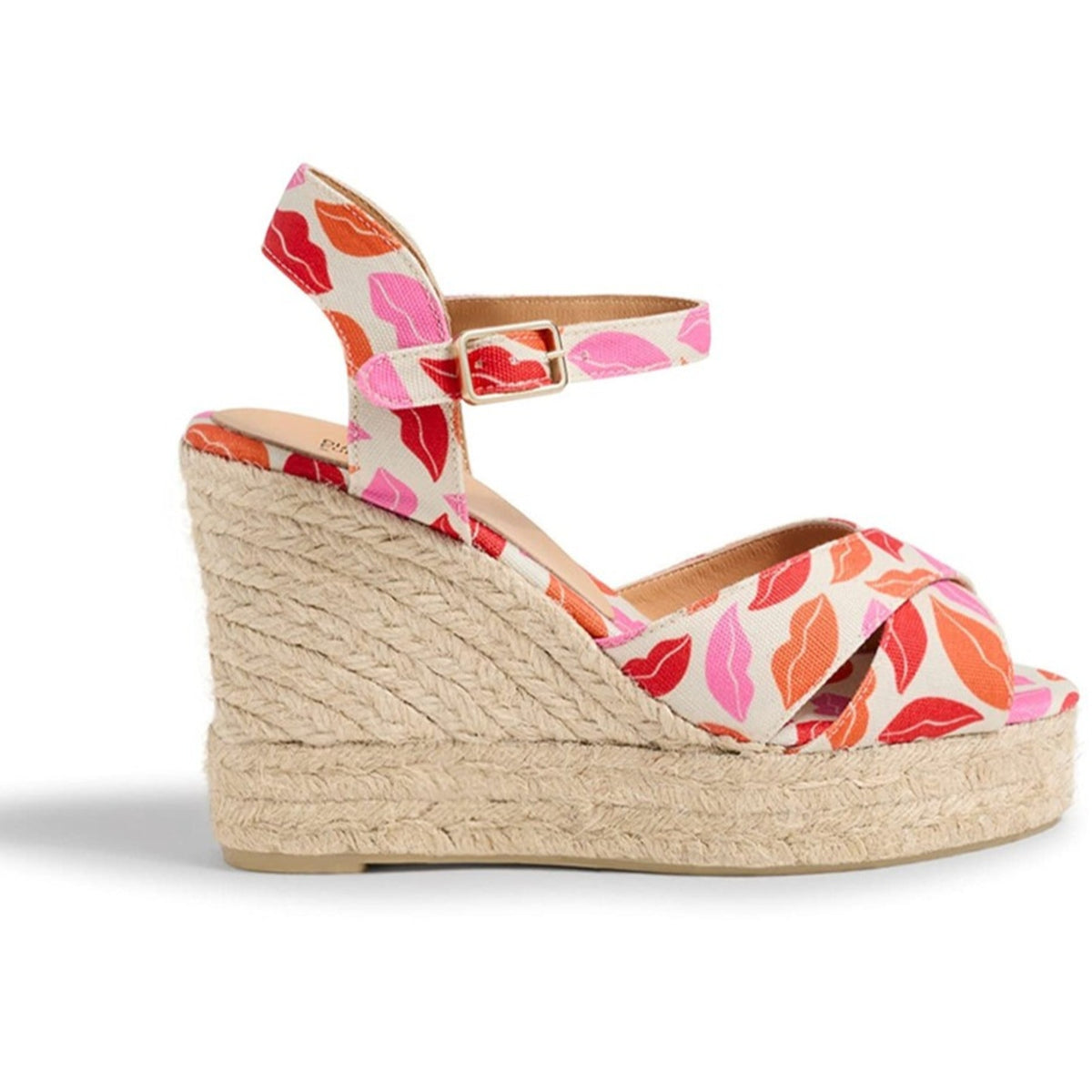 CASTANER Diane Von Furstenberg Blaudell Rosa Wedge Espadrille Size 8 M