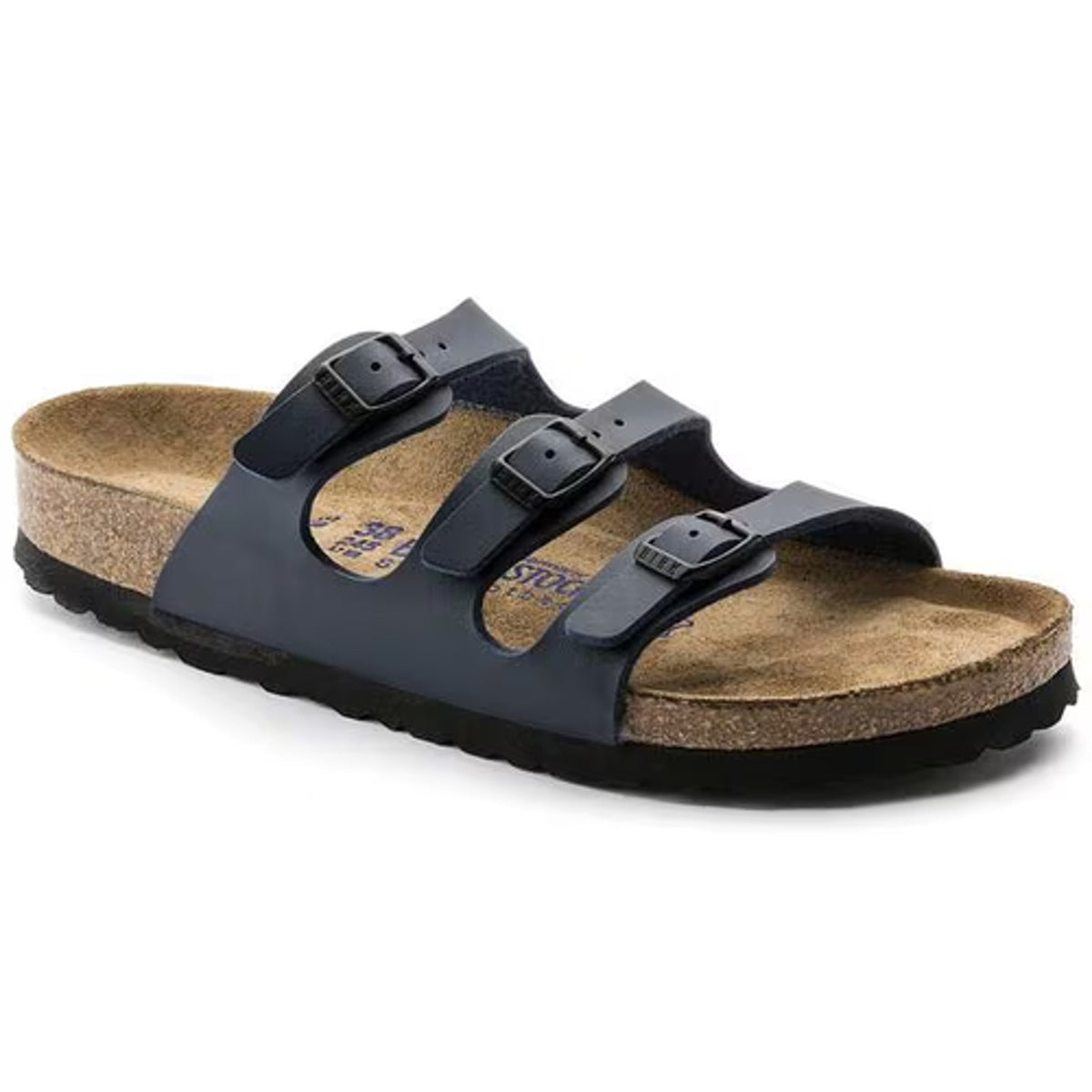 Birkenstock Florida Blue Birkibuc Soft Footbed Sandals Size Eu 41 Women 10/Men 8