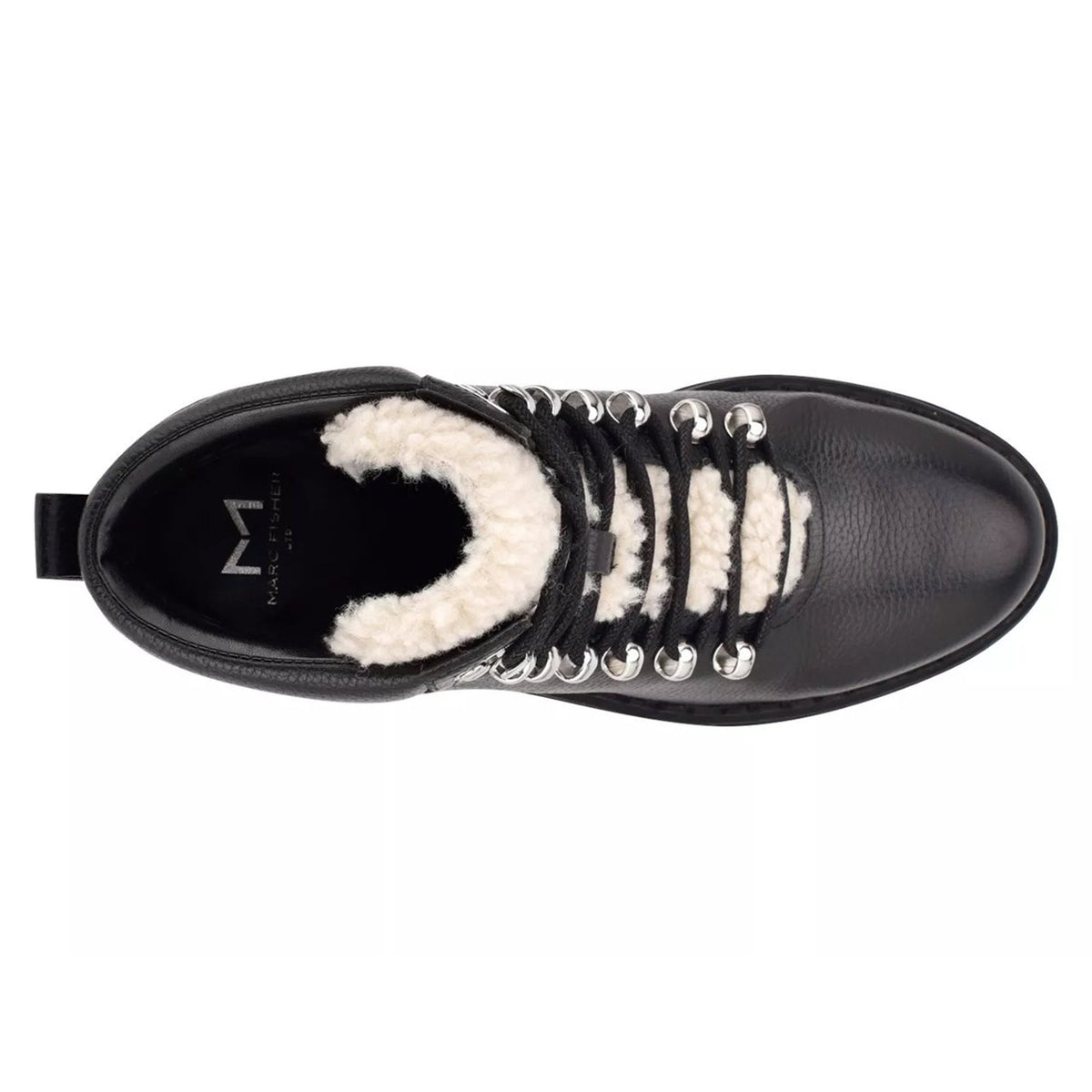 Marc Fisher Nairy Hiking Boots Women's Size 10 Black Leather