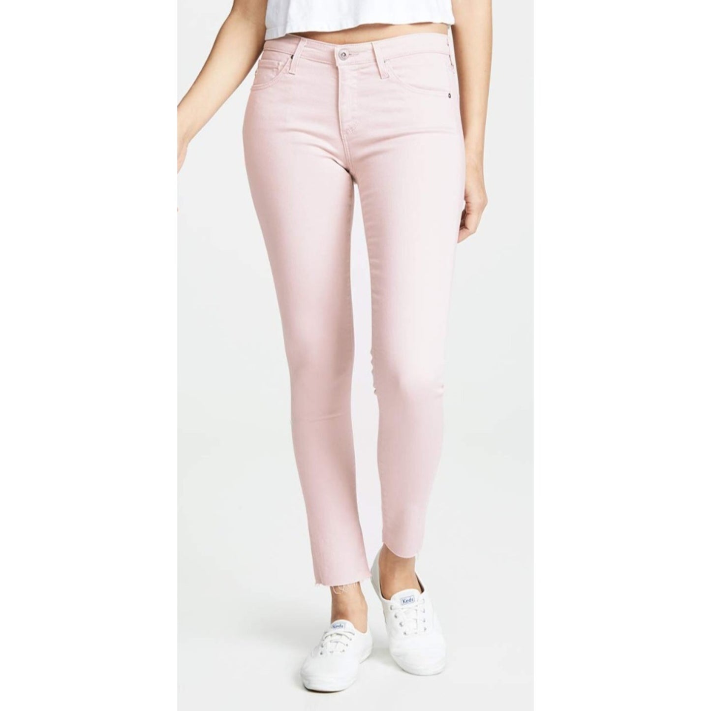 AG Adriano Women’s The Legging Ankle Super Skinny Jeans Peaked Pink Denim 30