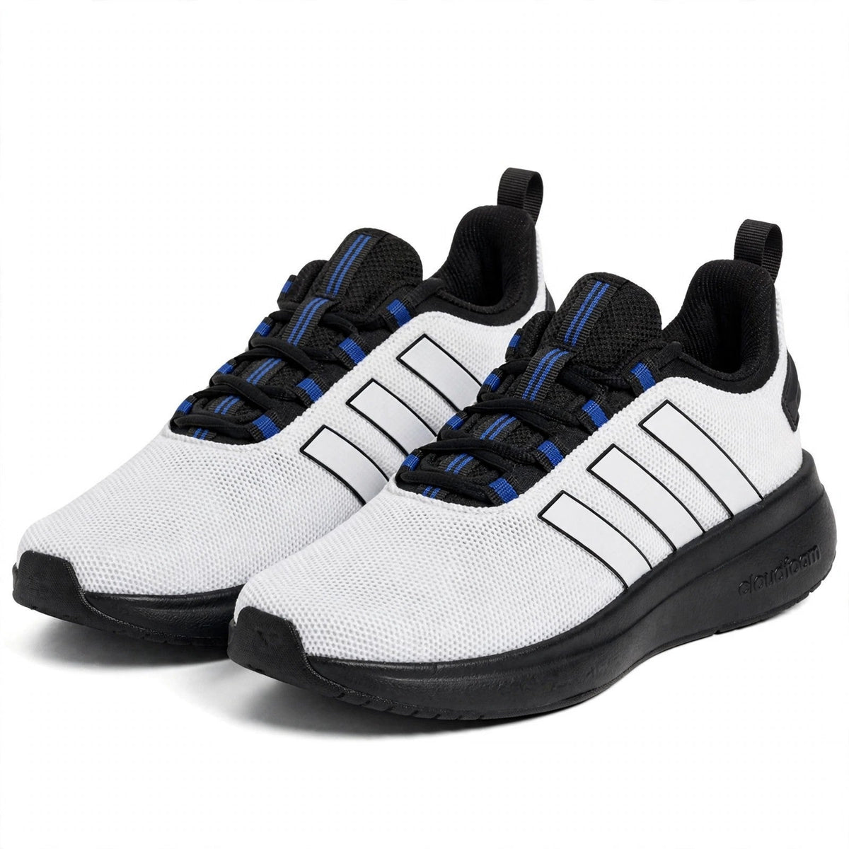 adidas Racer TR23 Mens White Black Running Shoes Size 7.5 JP5303