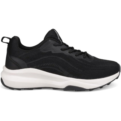 Khombu Patan Womens Black Sneakers Memory Foam Size 7.5 M