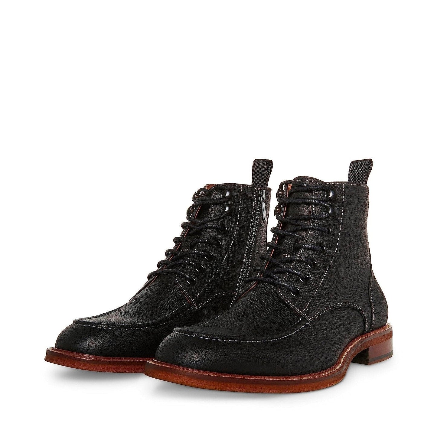Steve Madden Holger Men's Boot Black Leather 10.5 M Steve Madden