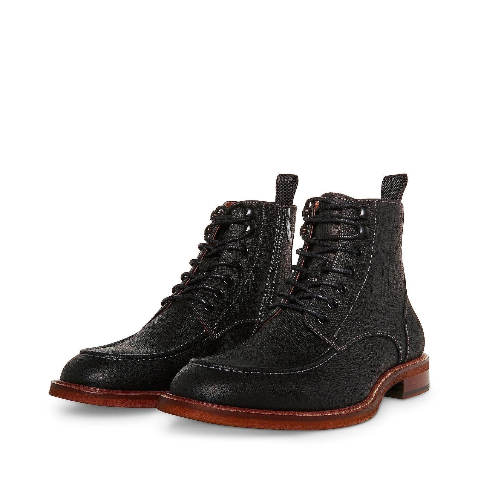 Steve Madden Holger Men's Boot Black Leather 10.5 M Steve Madden