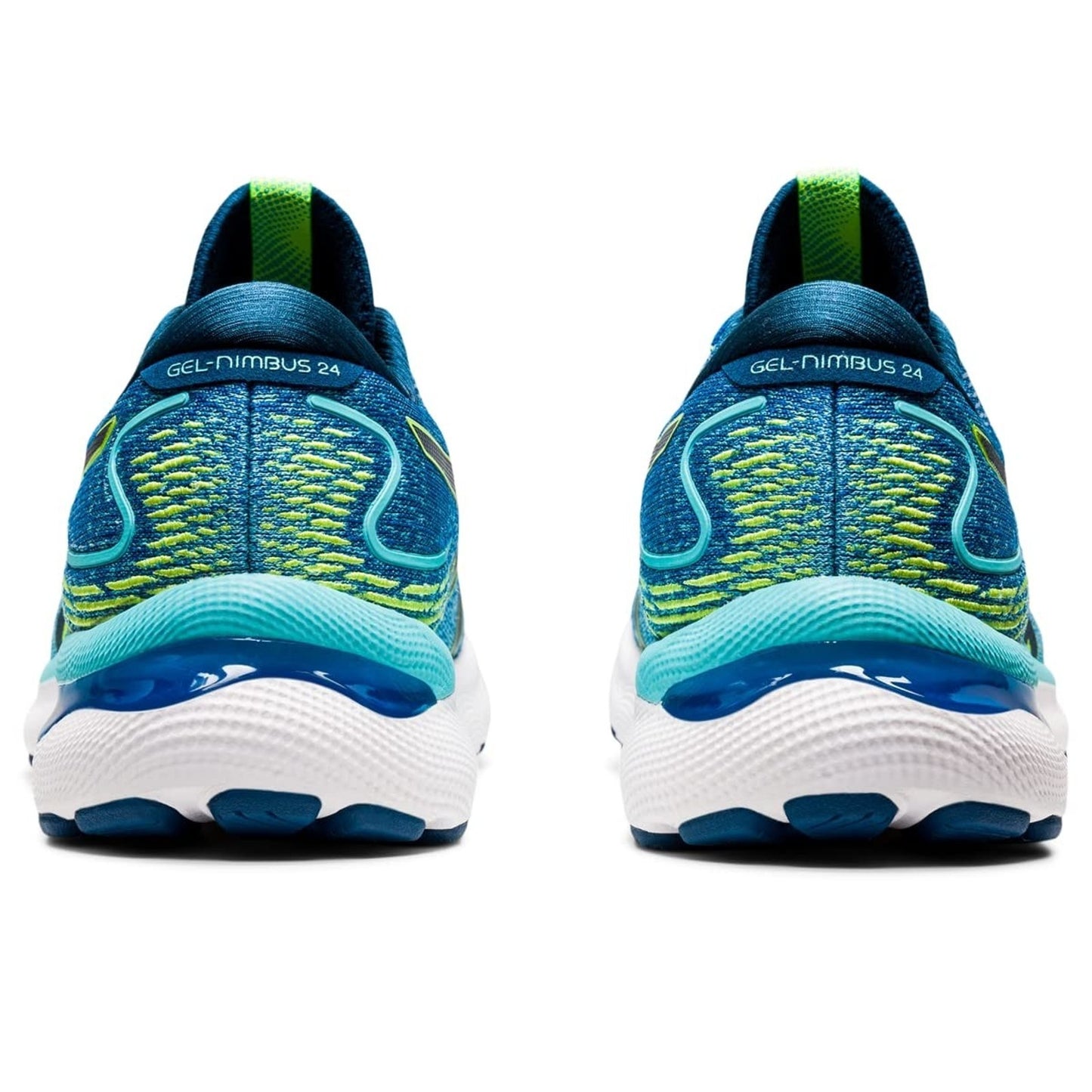 ASICS GEL-Nimbus 24 Men's Running Shoes Lake Drive/Hazard Green Size 12 US