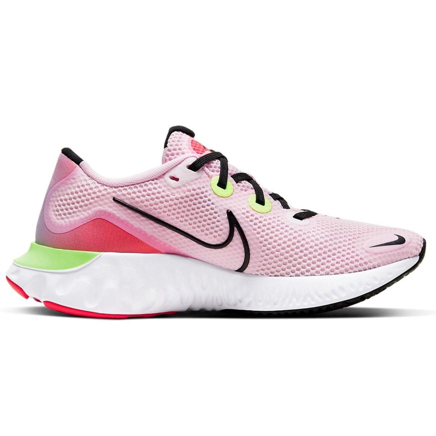 Nike Renew Run Women's Running Shoe Pink Foam/Black Psychic blue Size 6 B