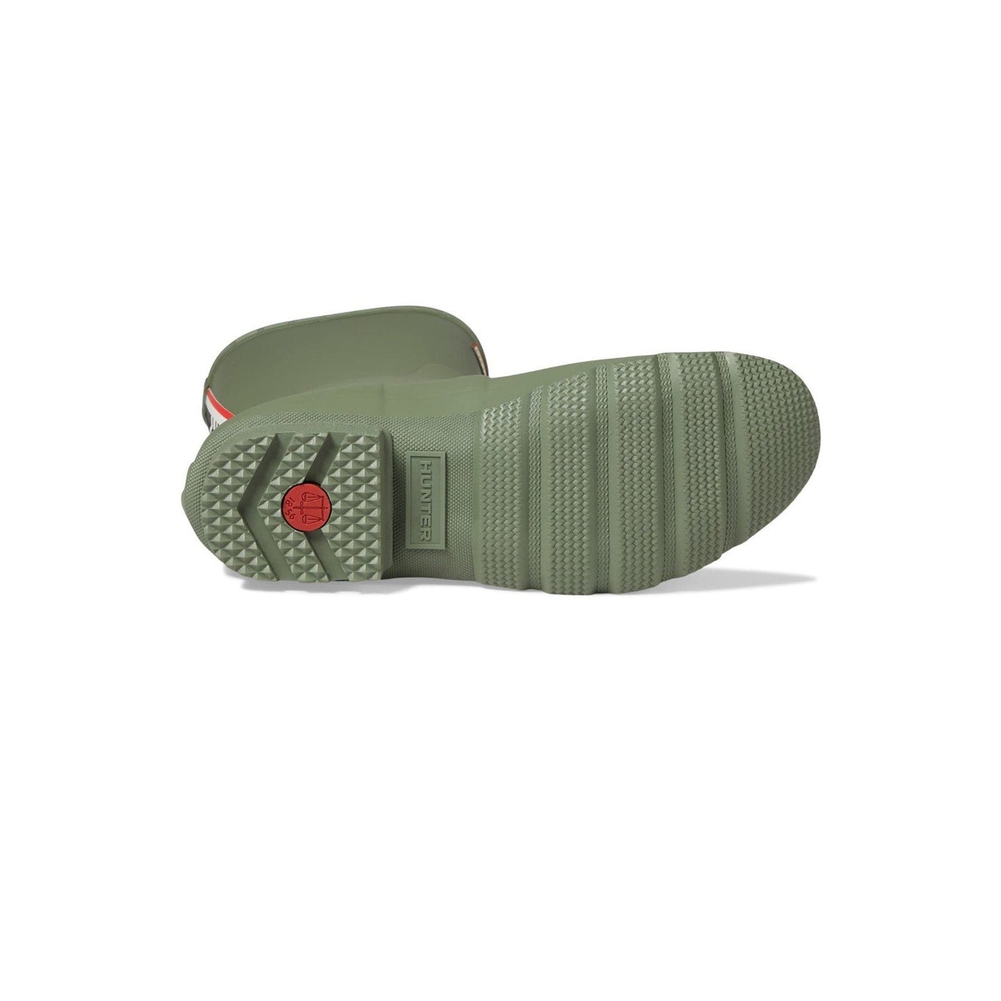 Hunter Original Short Waterproof Rain Boot Logo Backstrap Lichen Green Men's 9 M Hunter