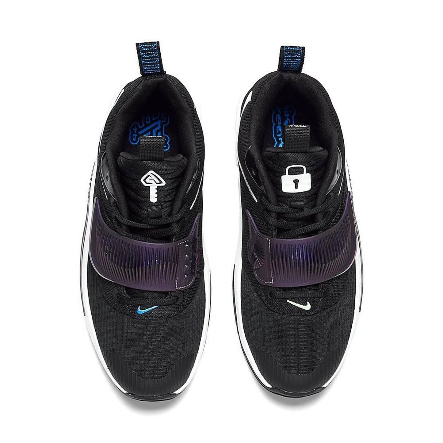 Nike Zoom Freak 3 Running Shoes Grade-School 5Y Black White Black Basketball
