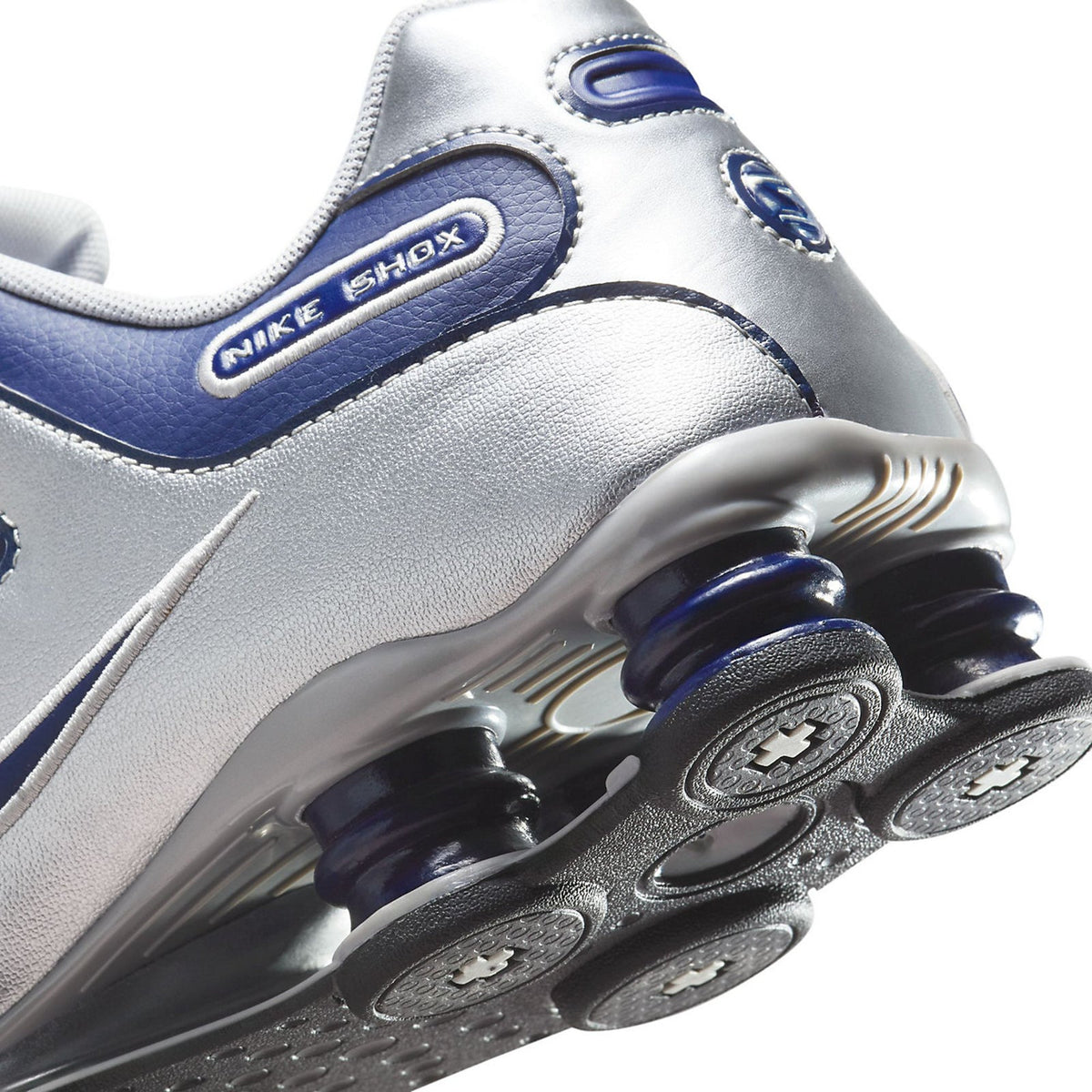 Nike Shox NZ Shoes Midnight Navy Blue Silver Black 378341-402 Men's Size 8.5 M