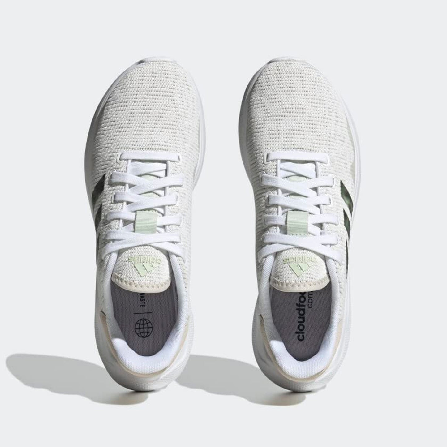 Adidas Puremotion 2.0 Womens Running Shoes White Linen Green Size 10