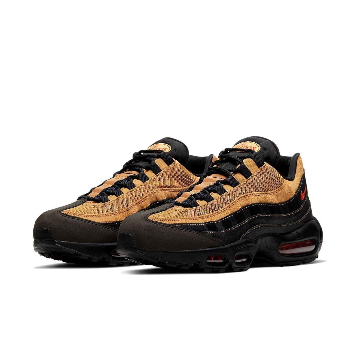 Nike Air Max 95 Essential Black-Cosmic Clay-Wheat Mens Sz 10.5 M AT9865-014