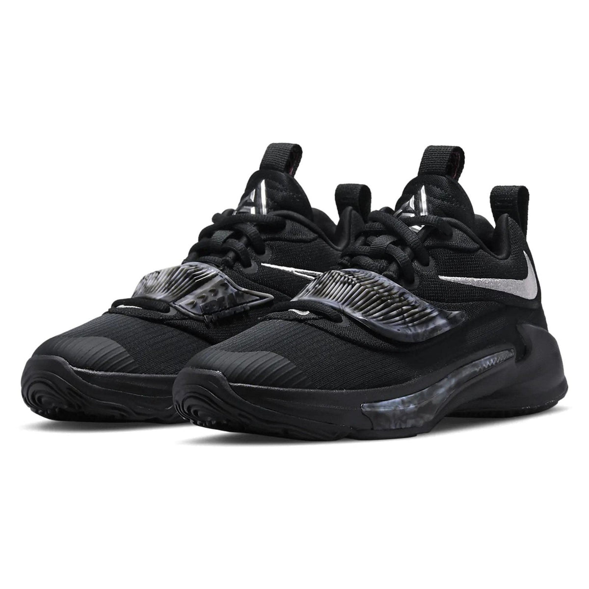 Nike Zoom Freak 3 Grade-School Black Mettalic Silver Basketball Size 6Y