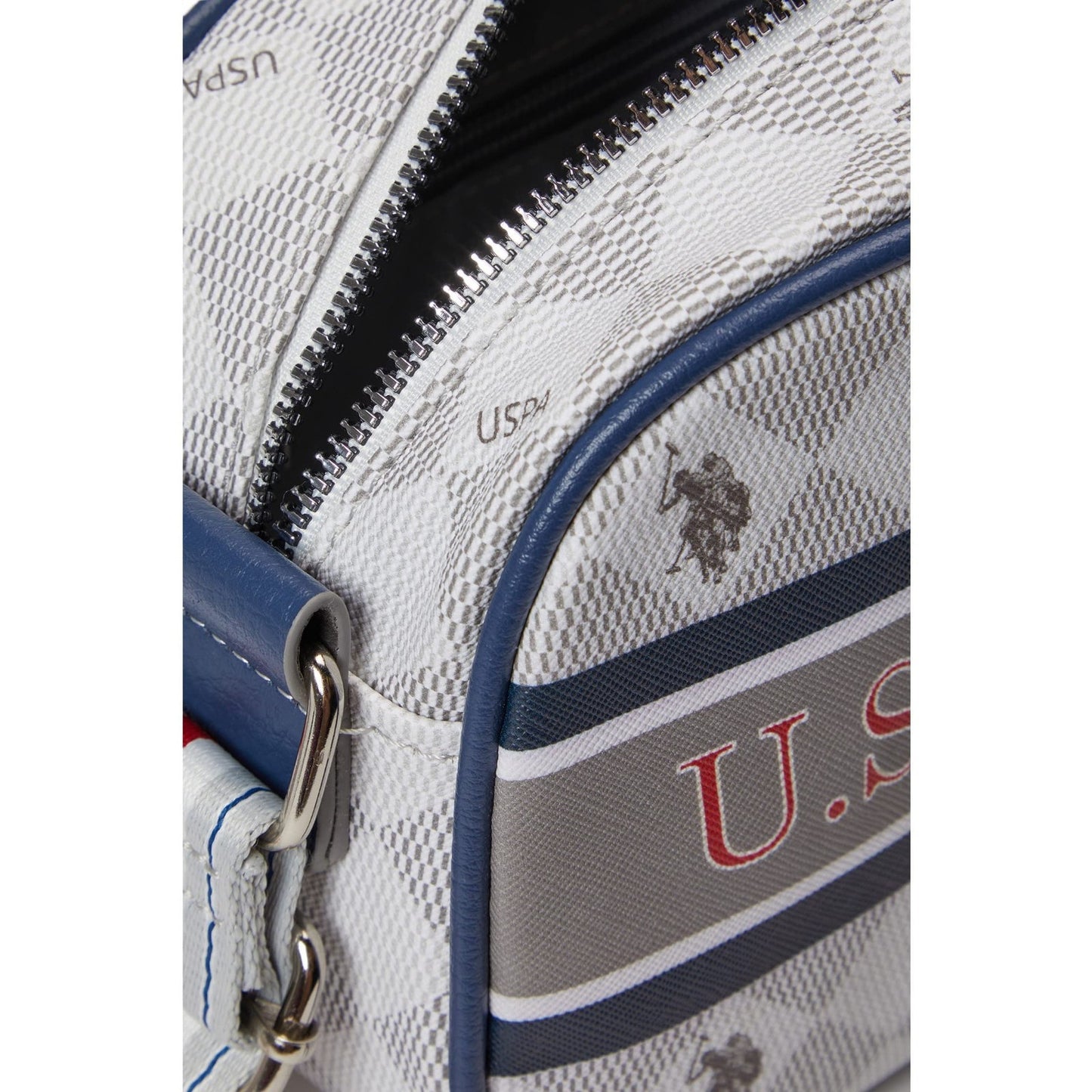 U.S. POLO ASSN. Diamond Stripe Crossbody Grey One Size 27A185AA