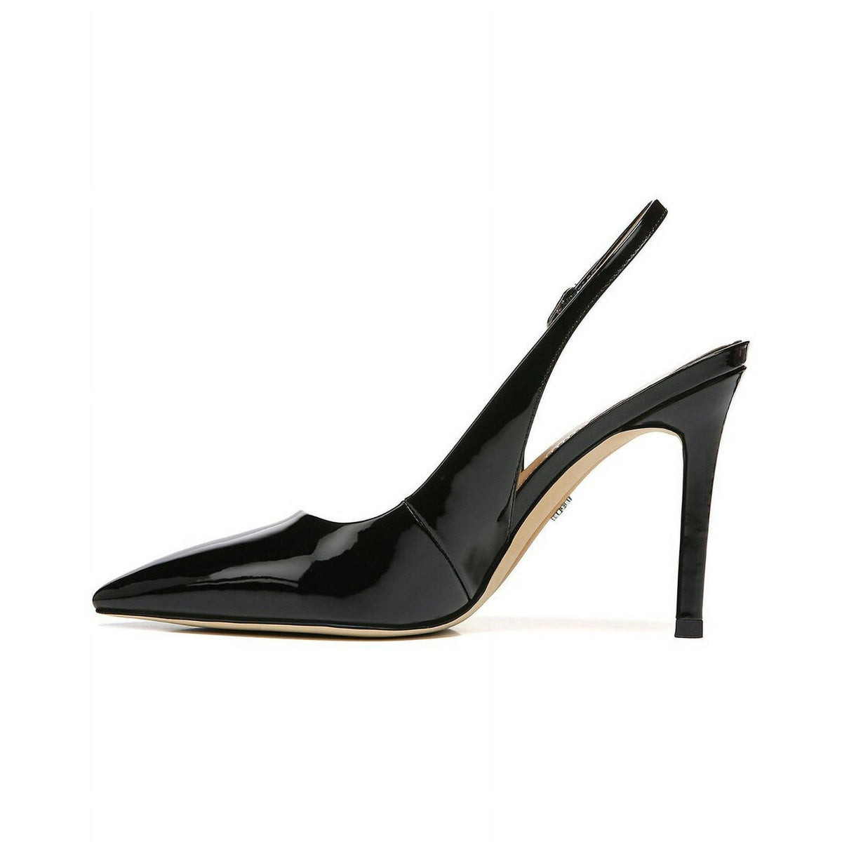 Sam Edelman Women's High Heels Hazel Sling Black Leather Size 8.5