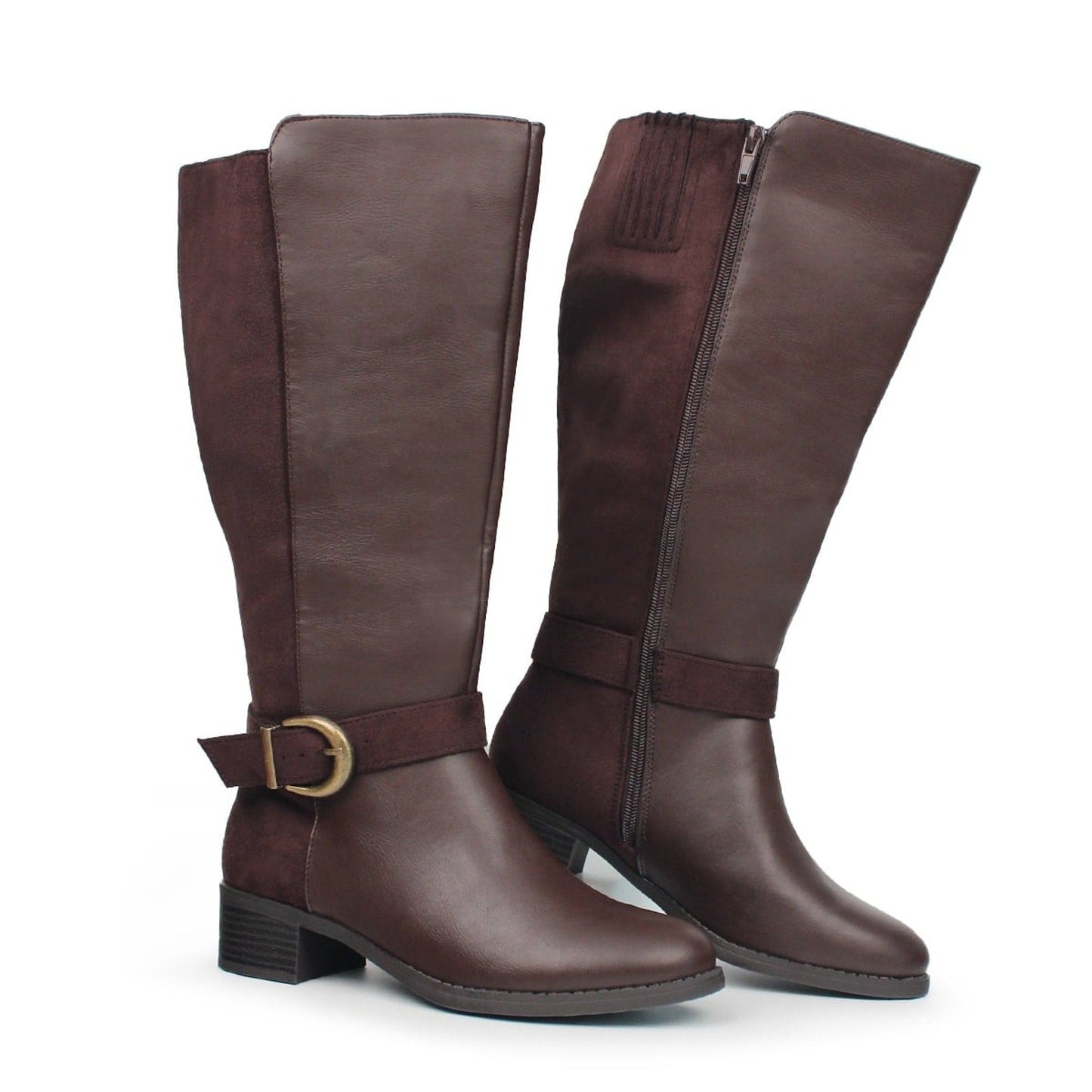 David Tate Women's Branson- Extra Wide Shaft Boot Size Brown 8 W US David Tate