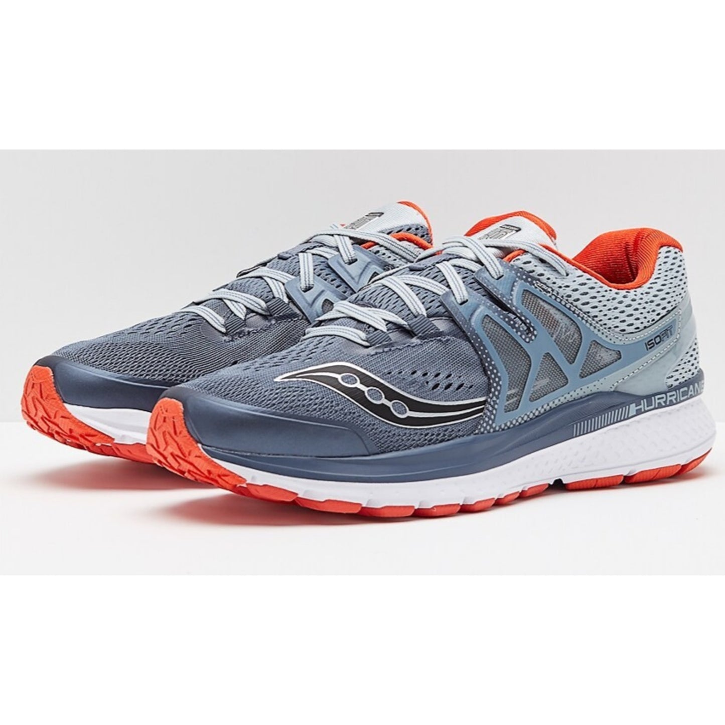 Saucony Hurricane ISO 3 Shoes Mens 9.5 Running Gray Everun Training Sneakers