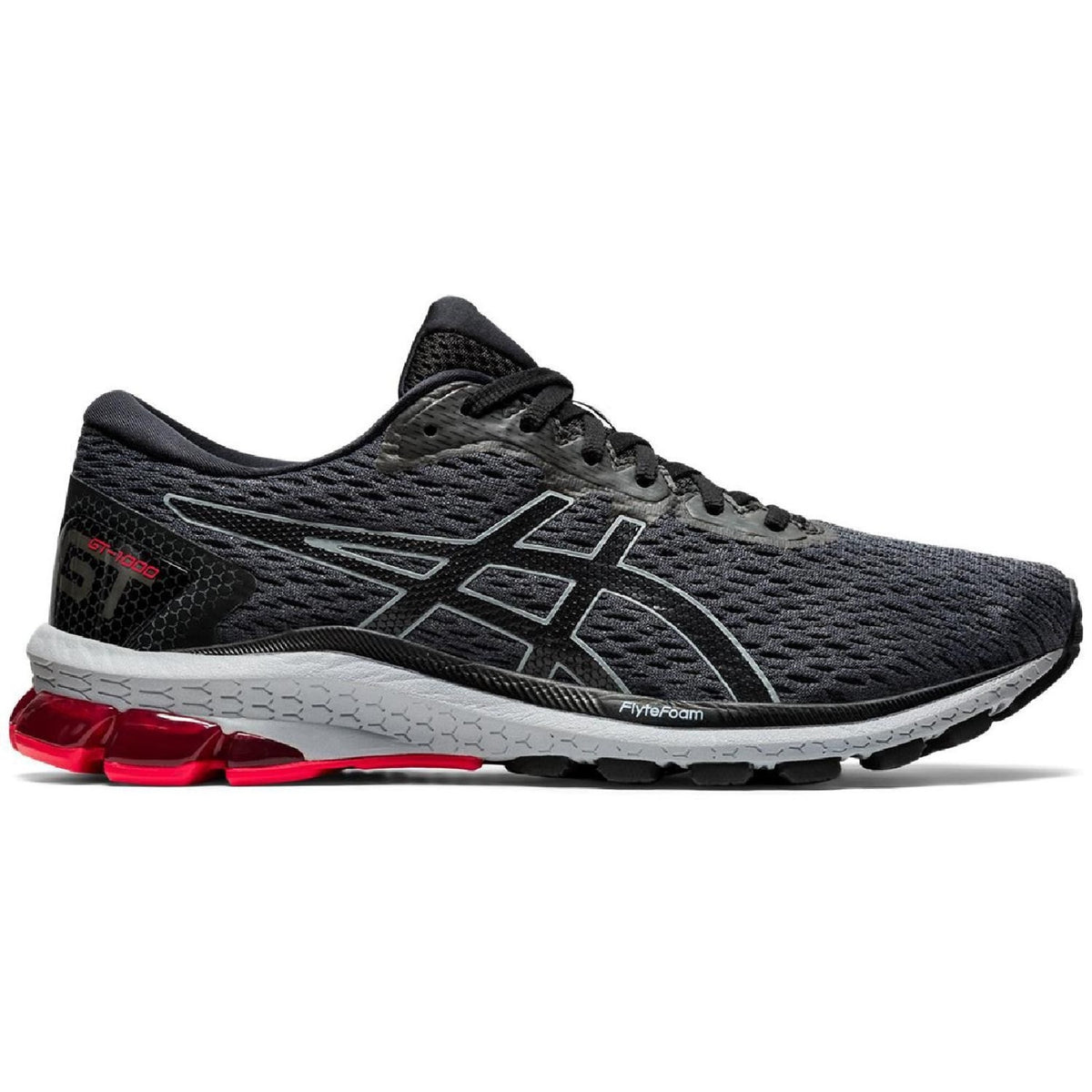 ASICS GT-1000 9 Men's Running Shoes Carrier Grey/Black/RED Size 12