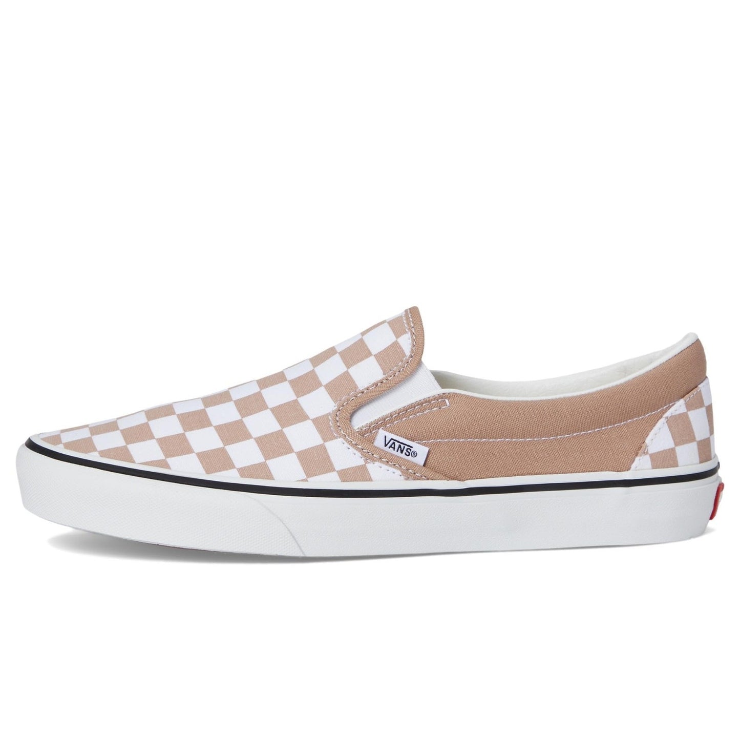 Vans Unisex Classic Slip-On Checkerboard Color Warm Taupe Men's 10.5 , Wmn's 12