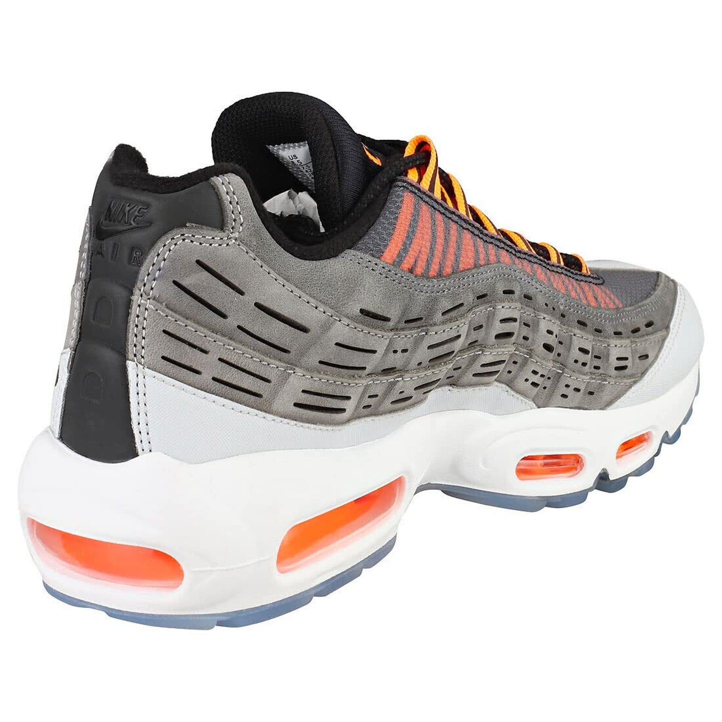 Nike Air Max 95 Kim Jones Mens Black Total Orange Dark Grey Shoes Sz 9