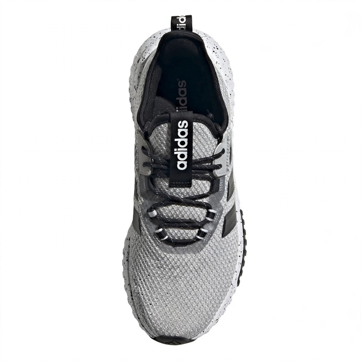 adidas Kaptir 4.0 Mens Grey White Black Running Shoes Size 7.5 KJ7412