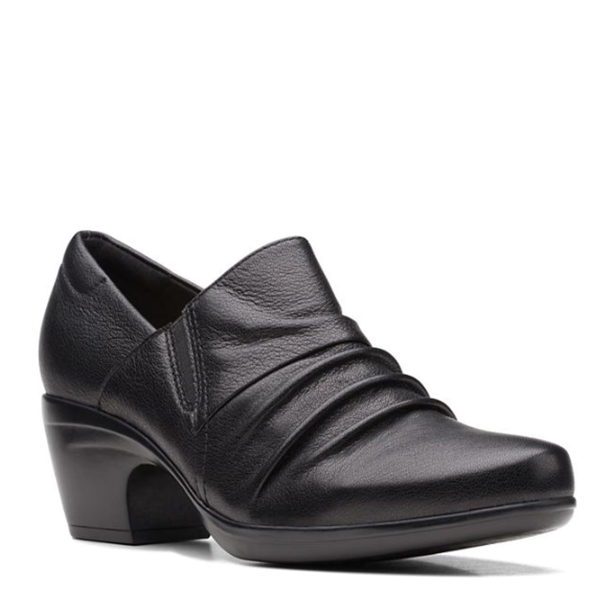 Clarks Emily Cove Women's Pump Black Leather Size 9