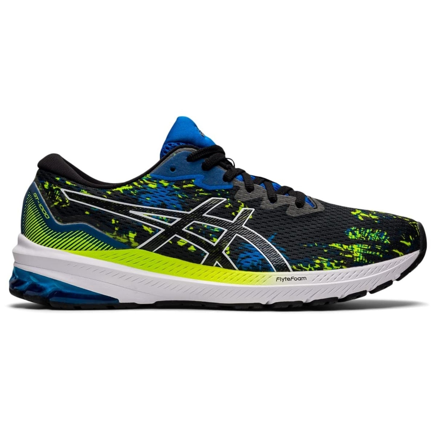 Asics GT-1000 11 Mens Running Shoes, Black/Electric Blue Size 11.5 M