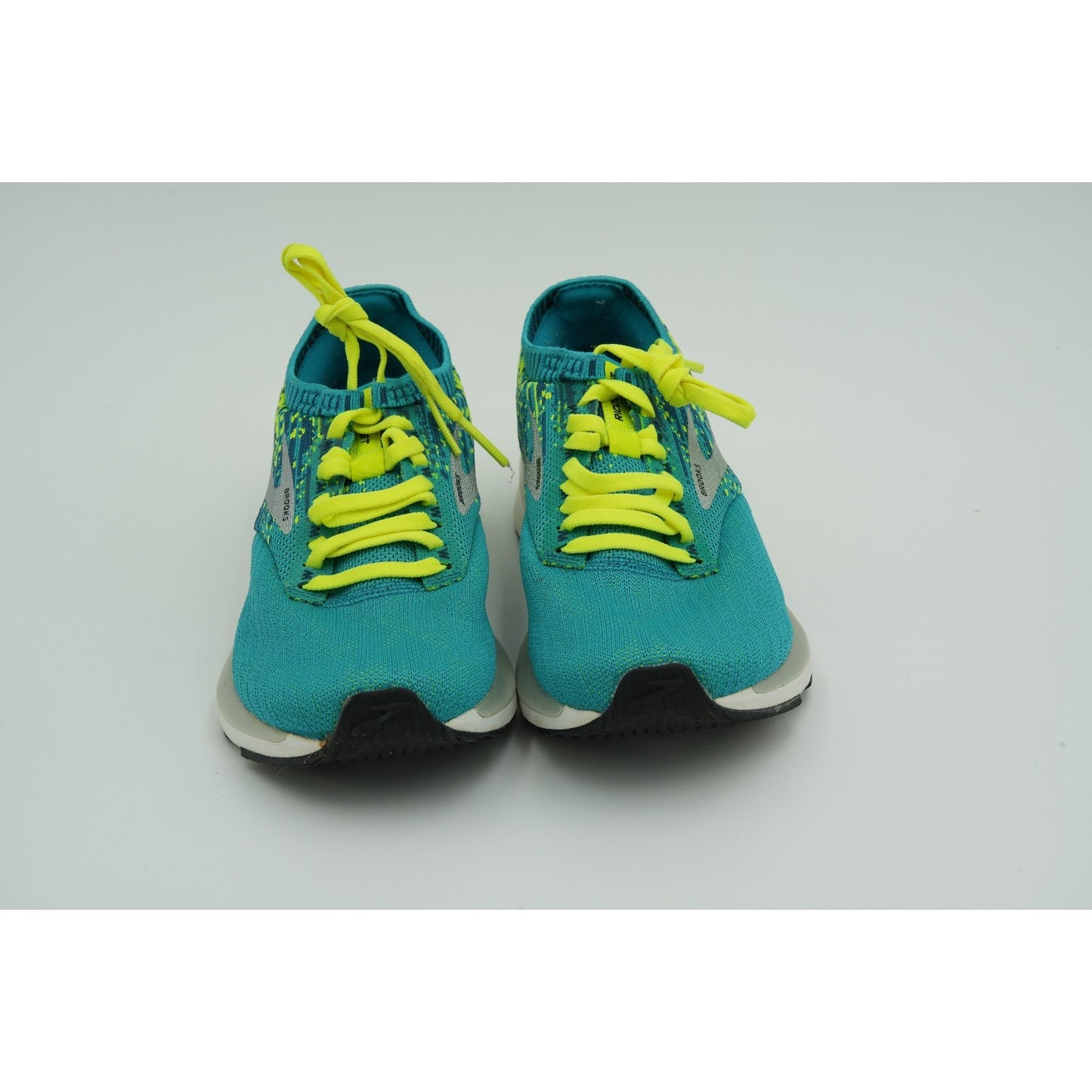 Brooks Womens Ricochet 1202821B430 Blue Green Running Sneakers Shoes Size 7 B