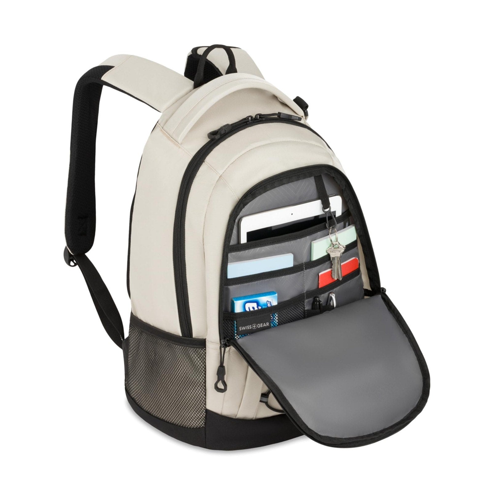 SwissGear 1186 Bungee Core Laptop Backpack 17 inch Cream/Black Special Edition SWISSGEAR