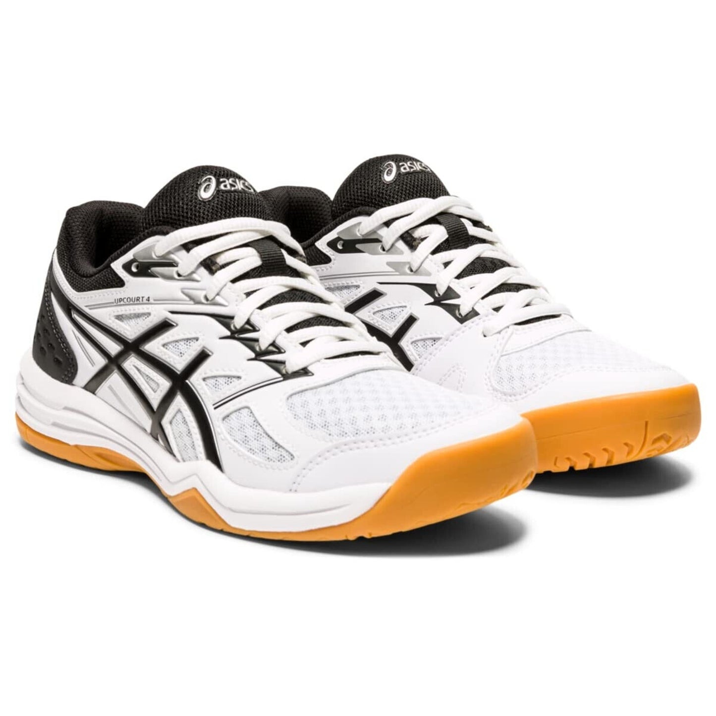 ASICS Women's Upcourt 4 Volleyball Shoes, White/Black US 9.5