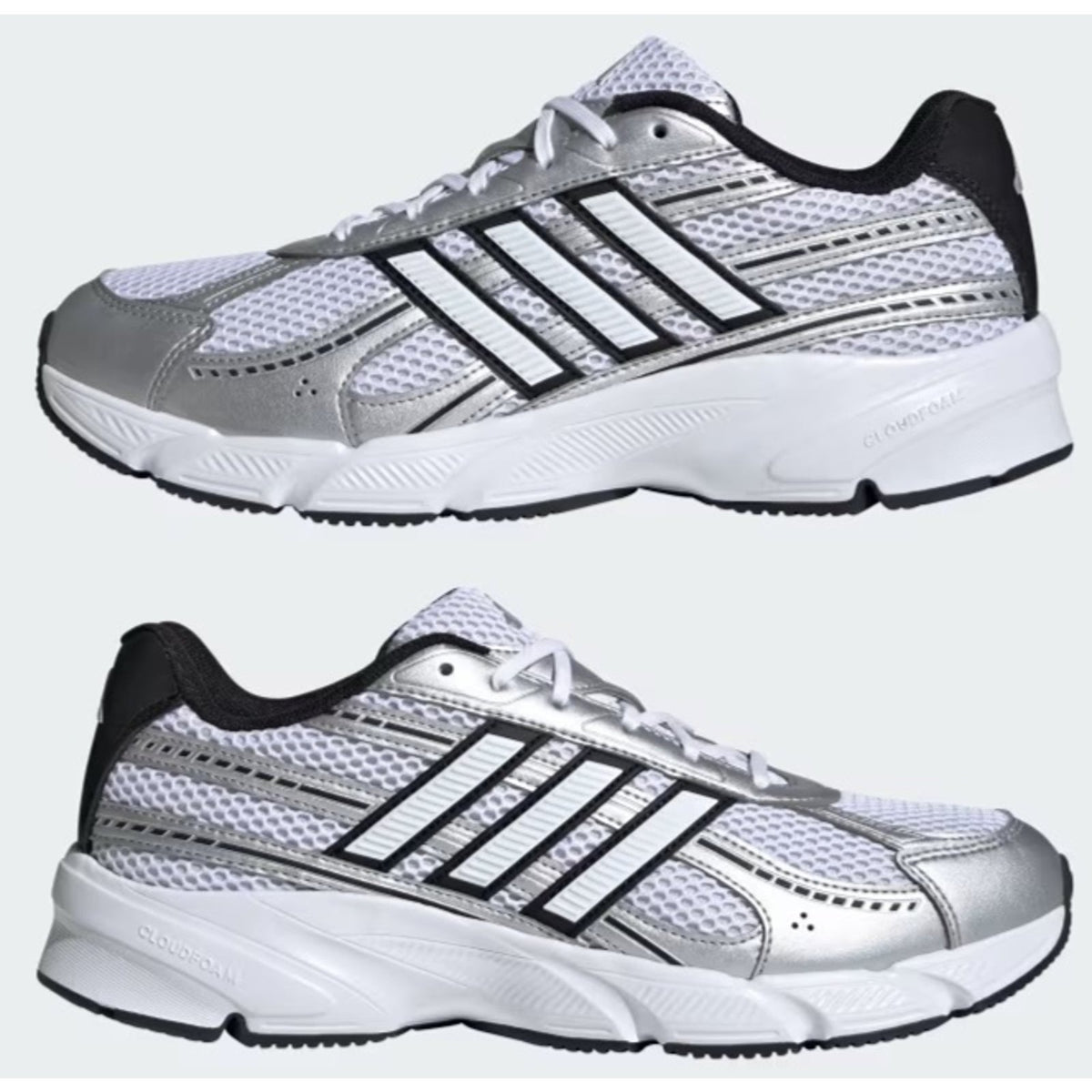 adidas Technochaos 2000 Women's Sneaker Cloud White Core Black Lace Up 7 M