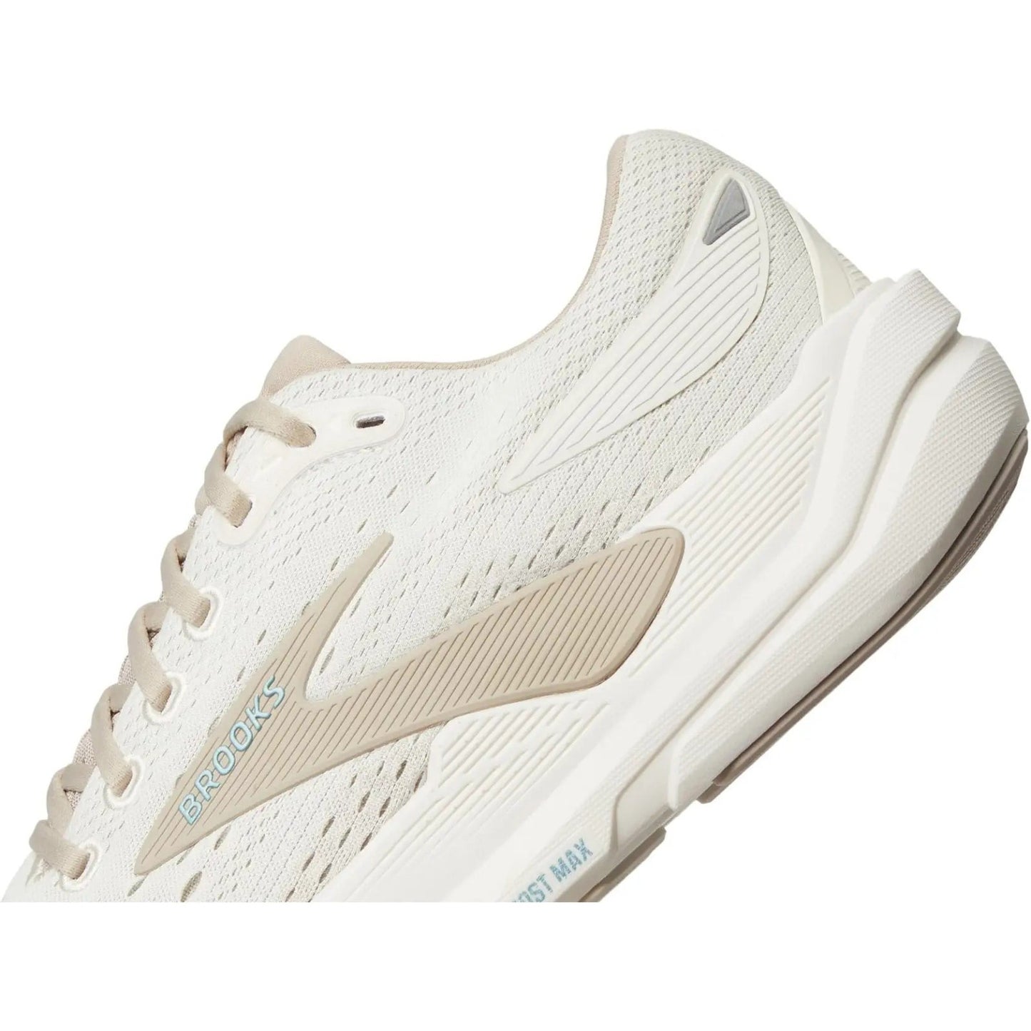 Brooks Ghost Max 3 Women Running Shoes Coconut/grey/blue Size: 11.5 Extra Wide