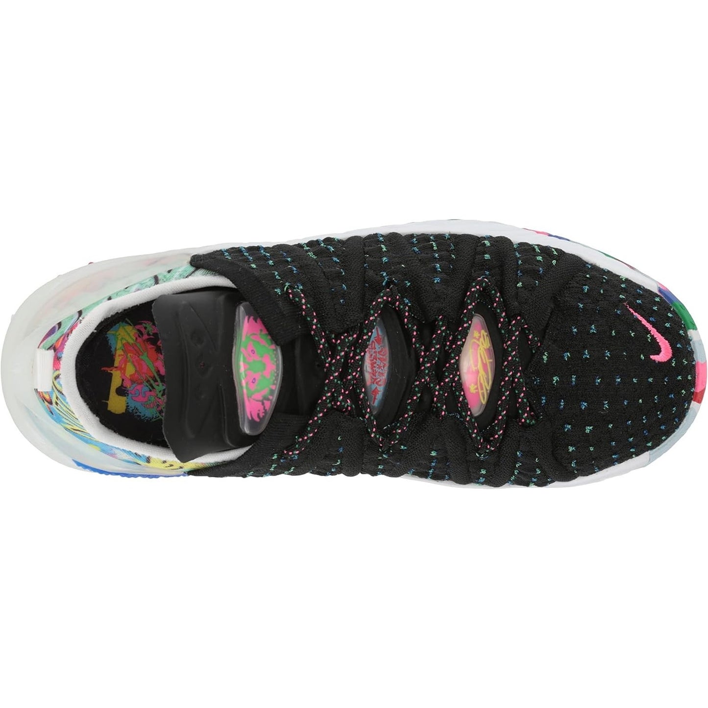 Nike Kids LeBron 18 Low James Gang Multicolor Basketball Shoe CW2760 002 size 7Y