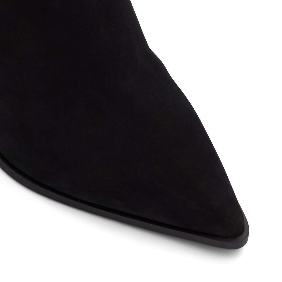 Aldo Bethanny Women Ankle Boots, Pointed Toe Block Heel Black Seuede Size 9 M