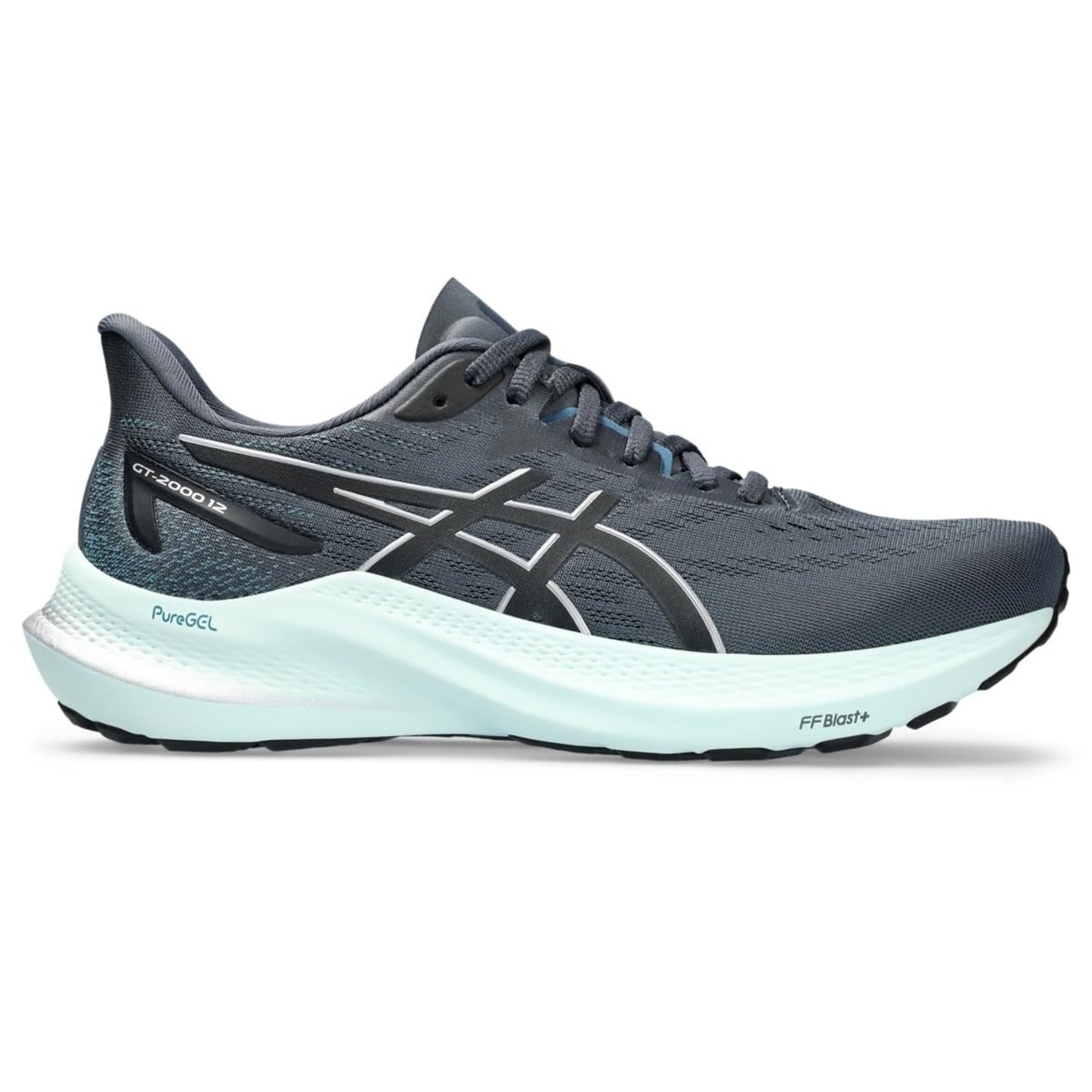 ASICS GT 2000 12 Women 's Running shoes Tarmac/Pure Silver Size 9.5 WIDE