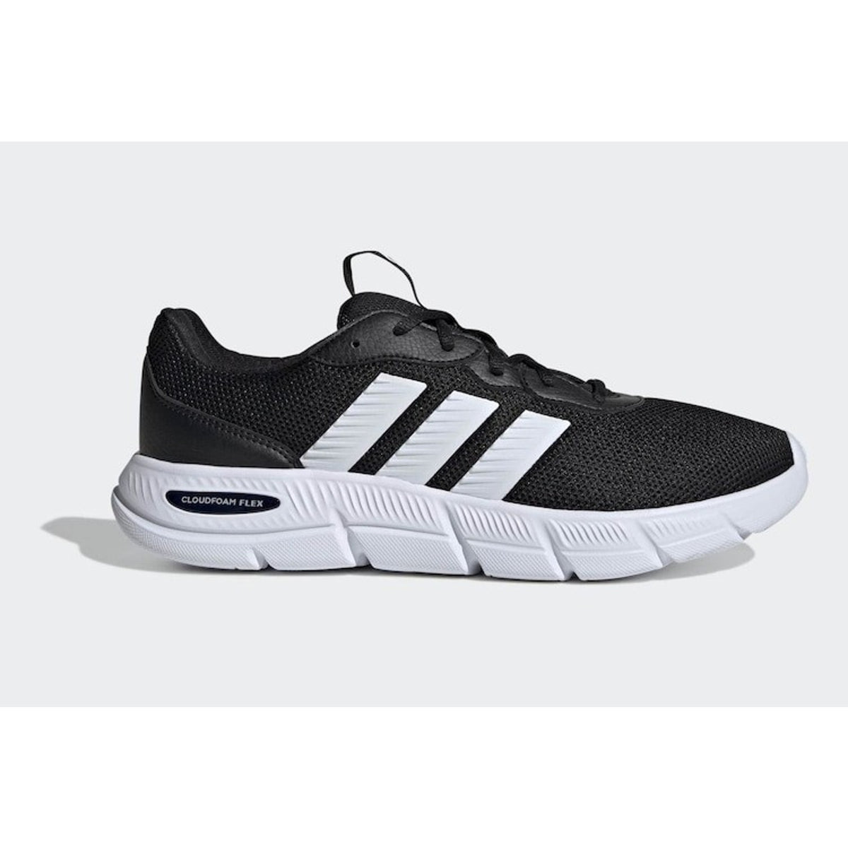 adidas Cloudfoam Flex Laces Men’s Everyday Wear Walking Shoes Black 9 Wide Fit