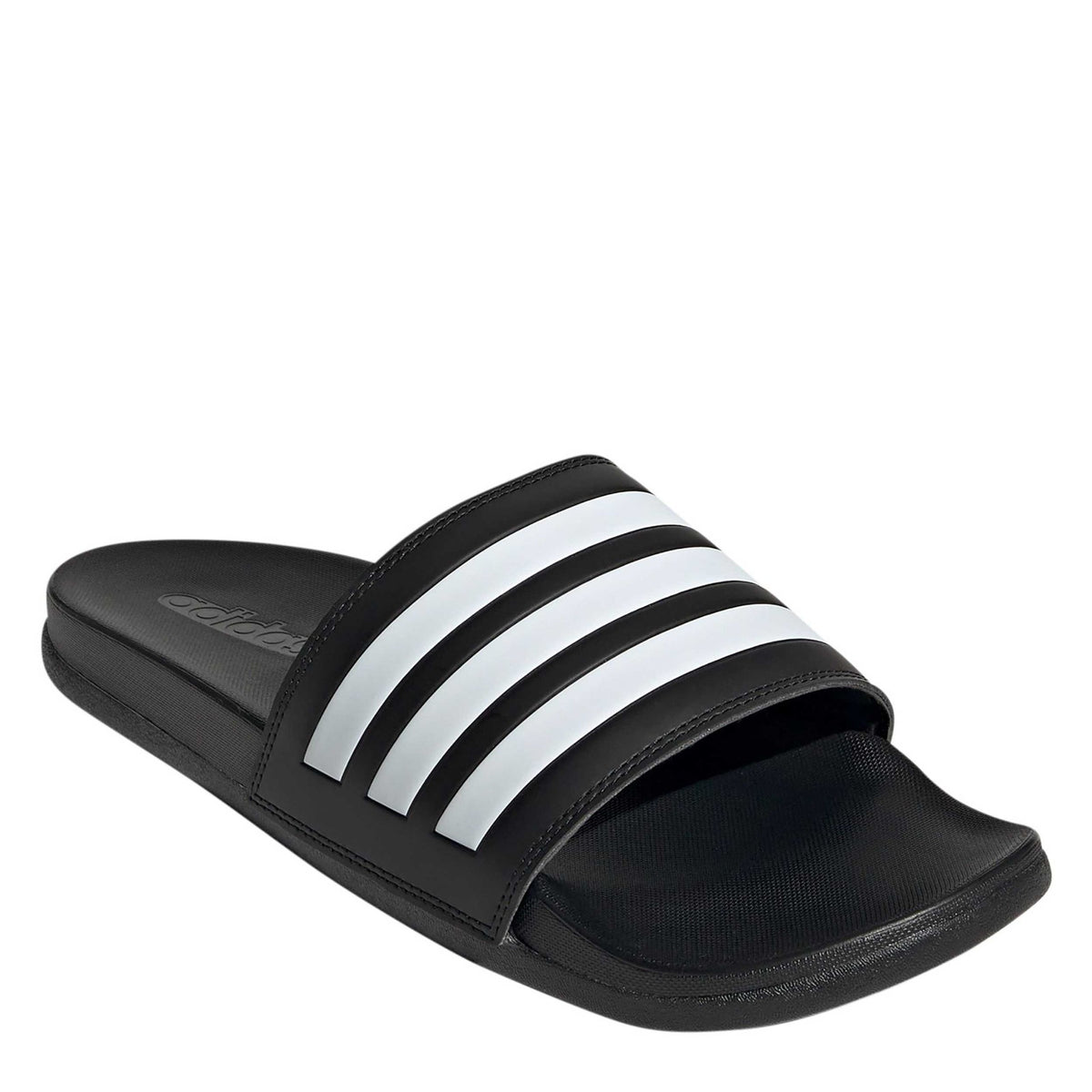adidas Adilette Comfort Cloudfoam Slides Sandals black white Men 6 WMN 7
