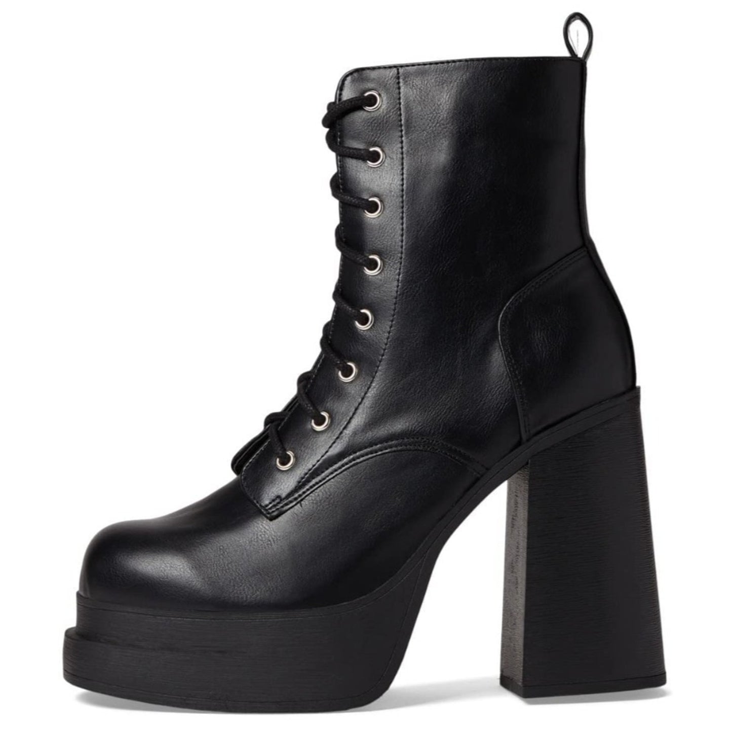 Steve Madden 9.5M Black Leather Persuade Bootie Ankle Boot
