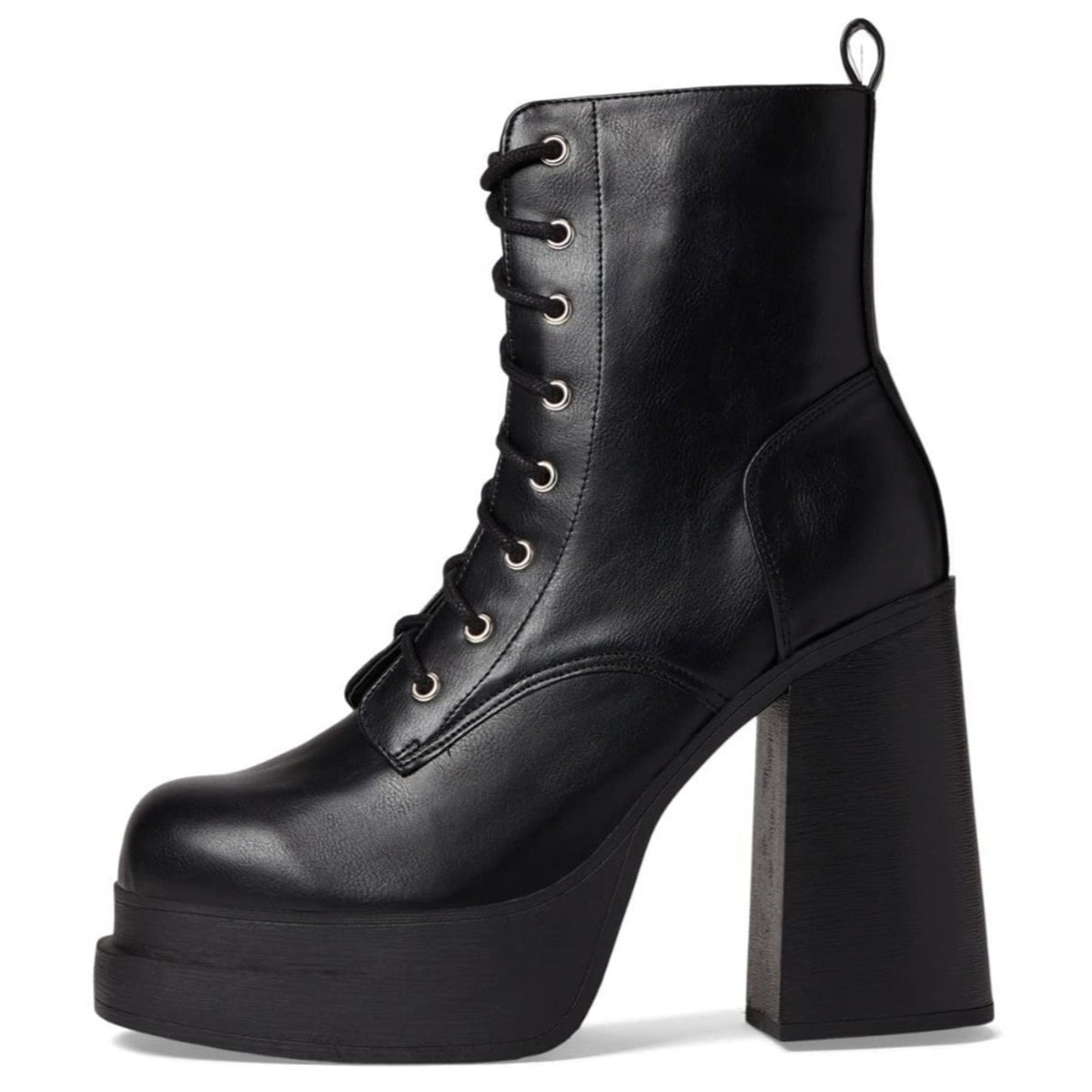 Steve Madden 9.5M Black Leather Persuade Bootie Ankle Boot