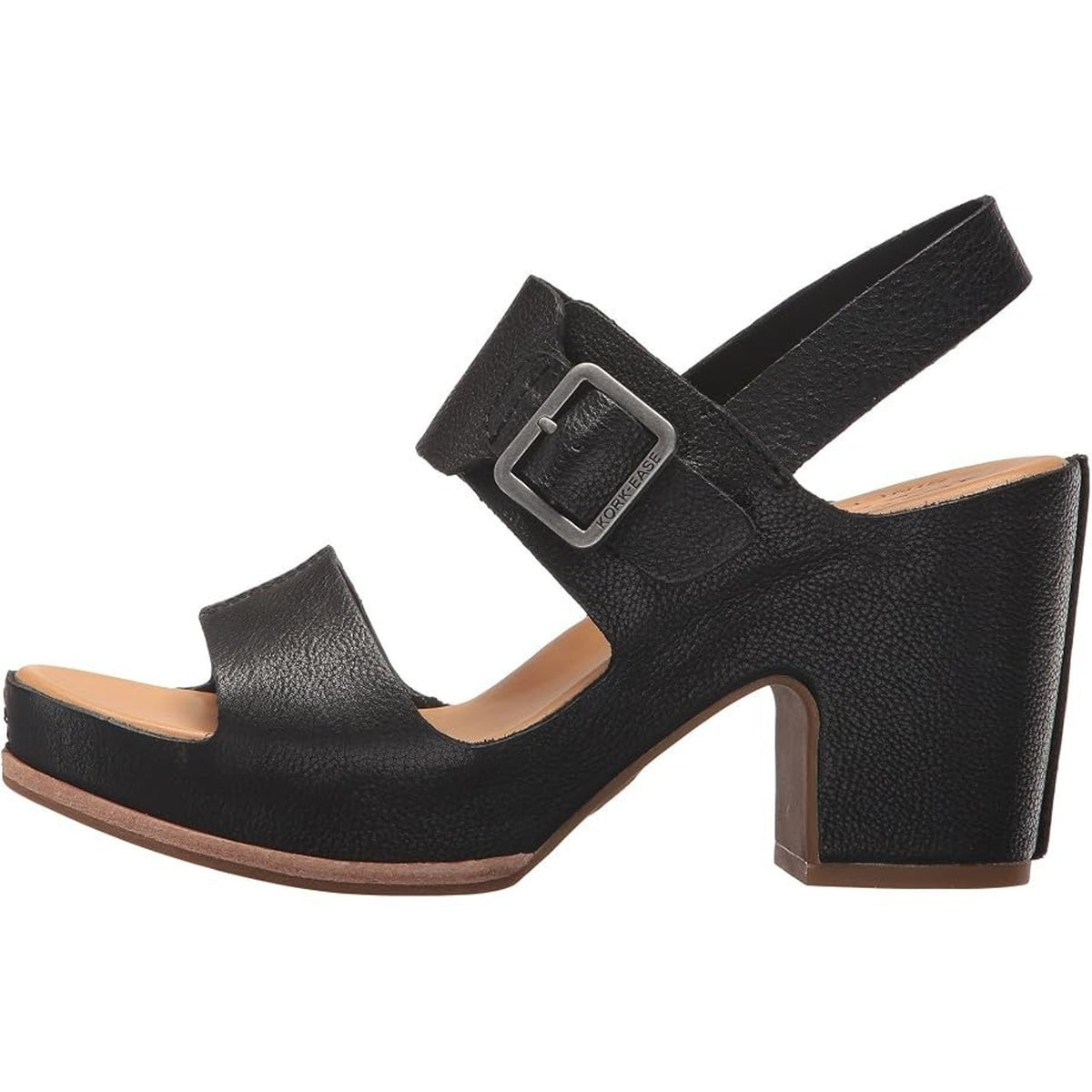 Kork Ease San Carlos Women's Sandals Platform Block Heel Black Leather Size 11