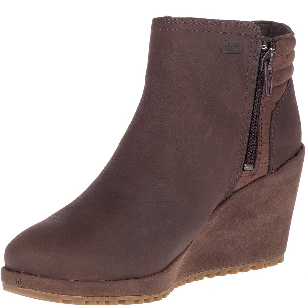 Merrell Tremblant Waterproof Women's Wedge Espresso Boots size 10.5