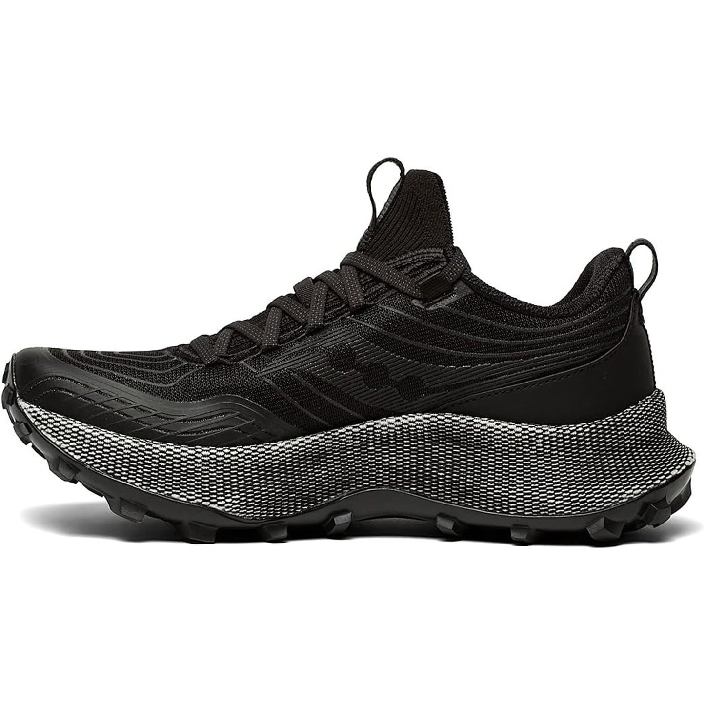 Saucony Endorphin Women's Trail Running Tennis Shoes Sz 8 M Black Gravel